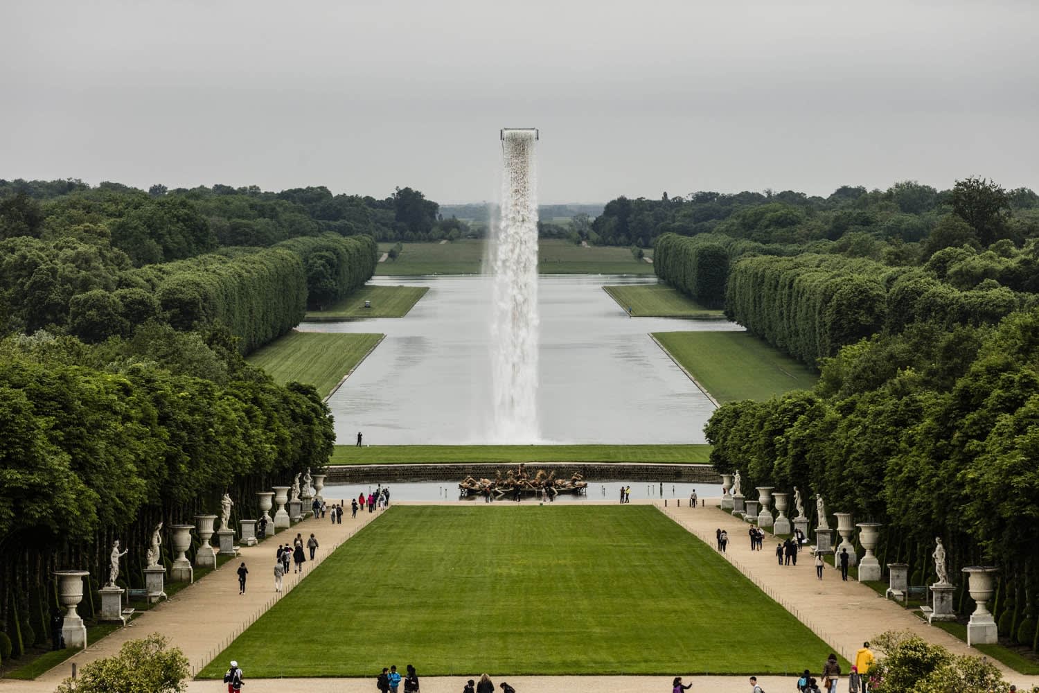 image of man-made waterfall