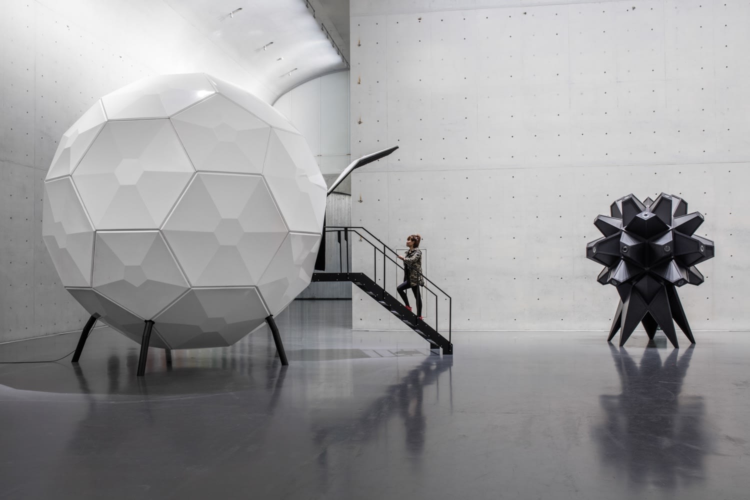 image of installation of exhibition space