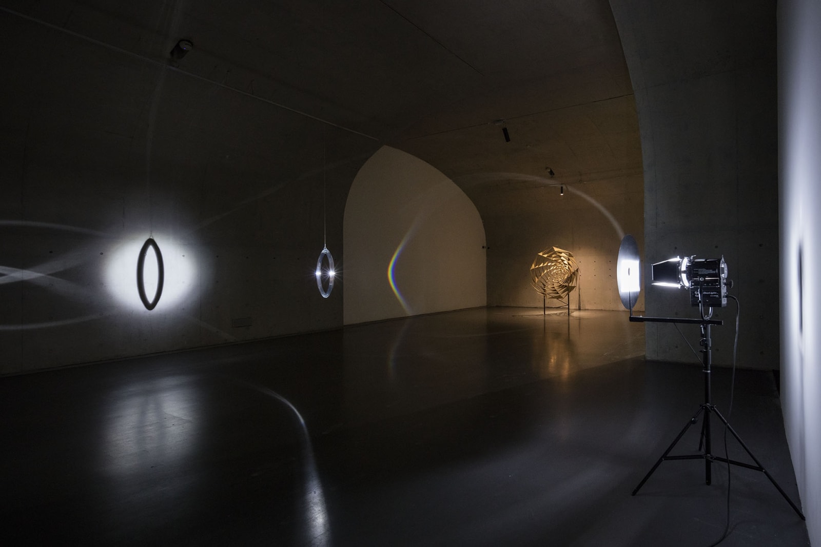 image of installation with lights