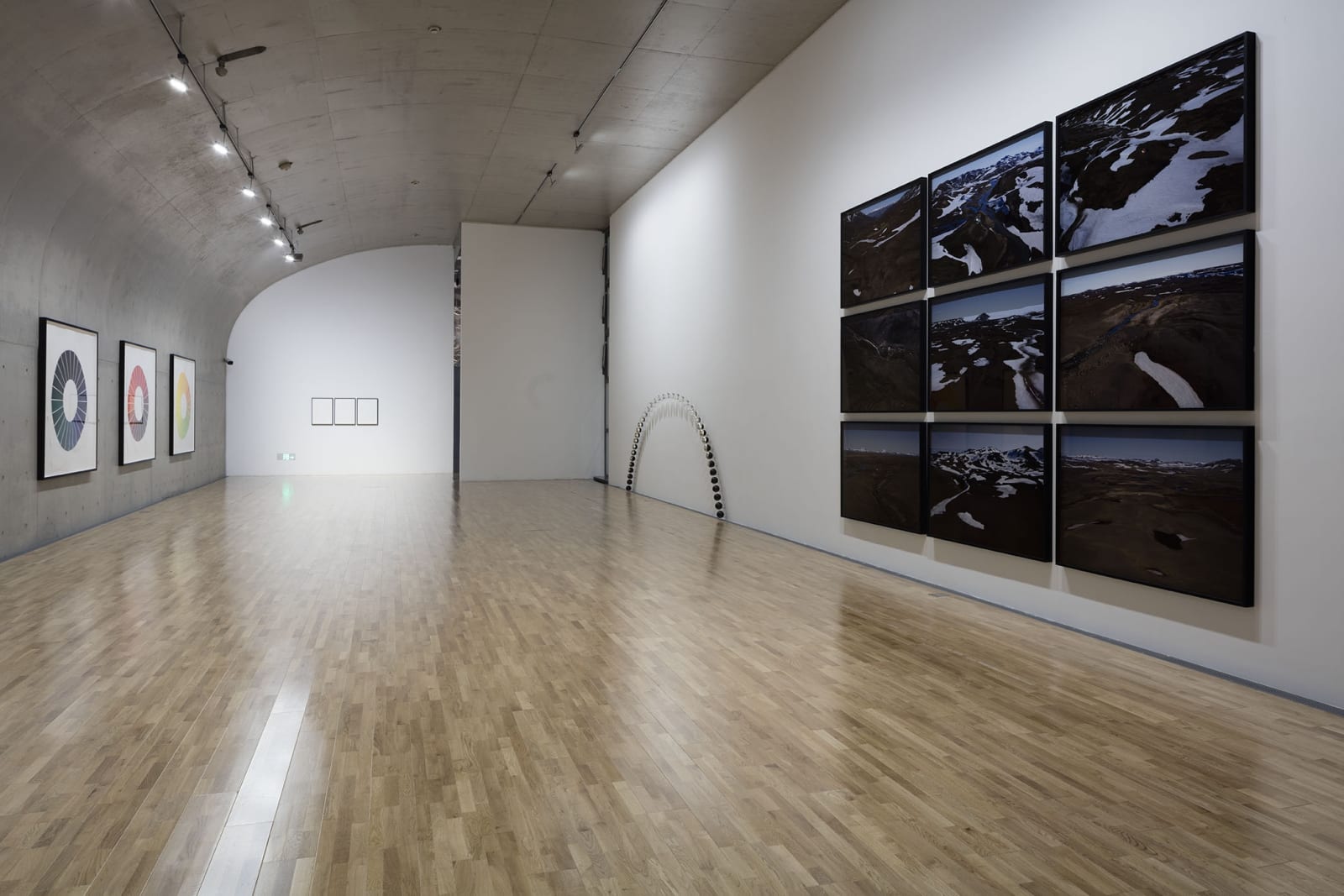 image of installation of watercolors