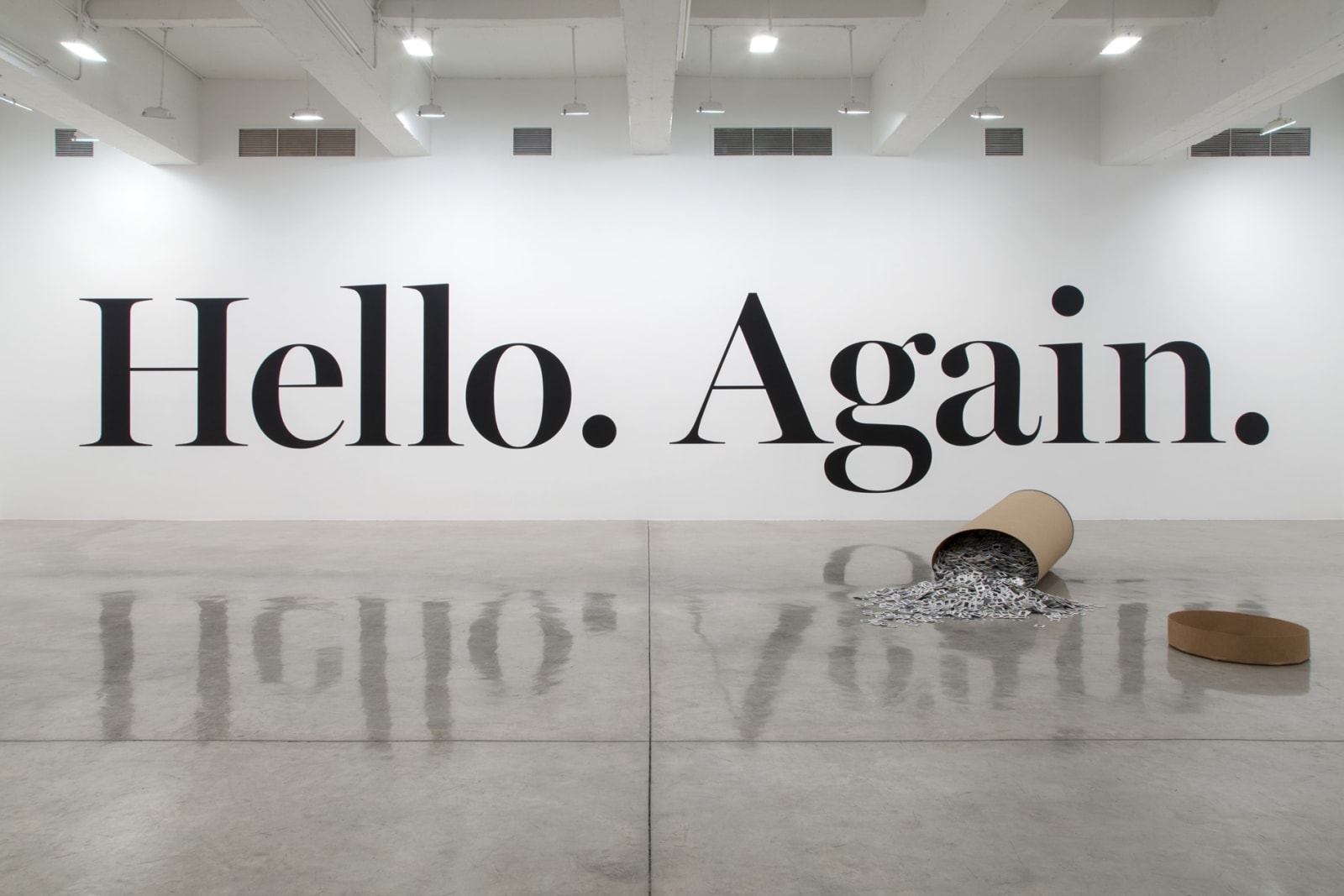 Installation view of Between The Lines.
