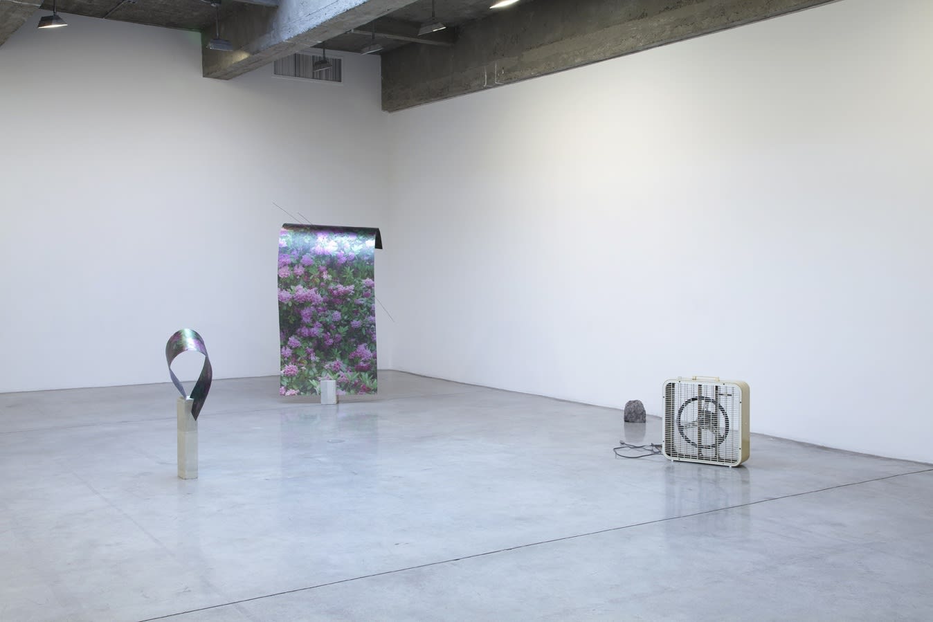 Installation view of Maybe it's the light that has to change and not much else.