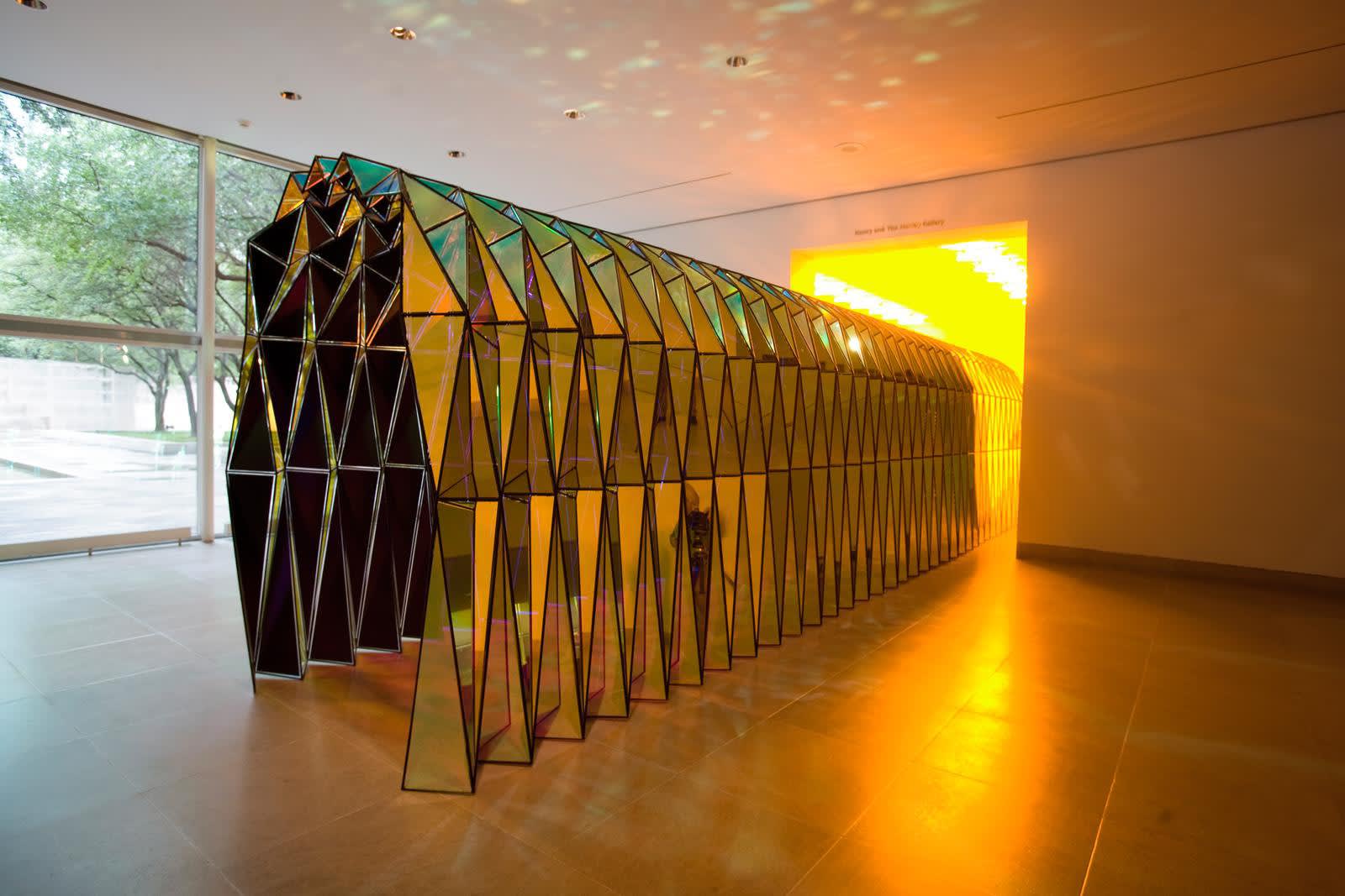image of colorful tunnel mirrored