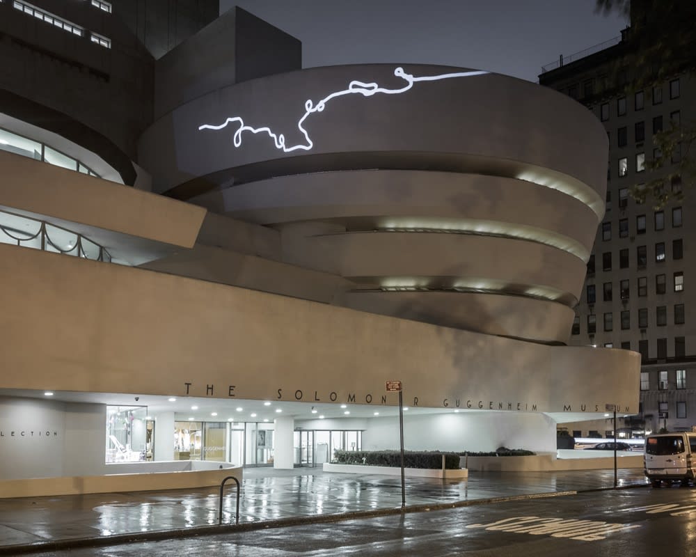 image of end of signature on building