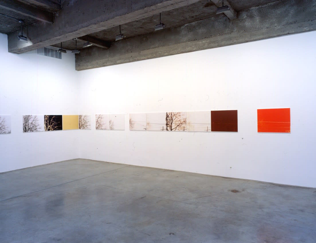 Uta Barth, white blind installation view
