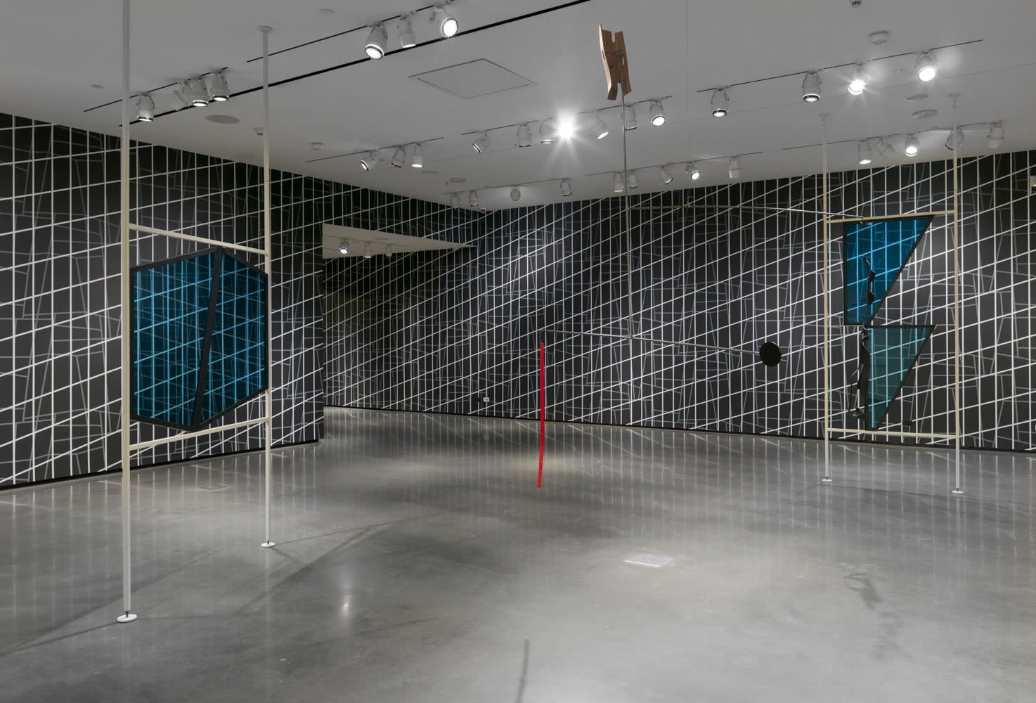 installation view of Martin Boyce at RISD