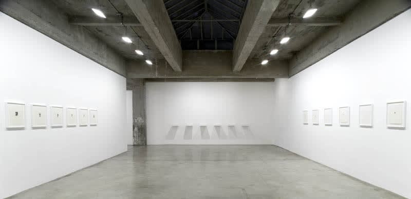 image of Peggy Preheim installation of drawings