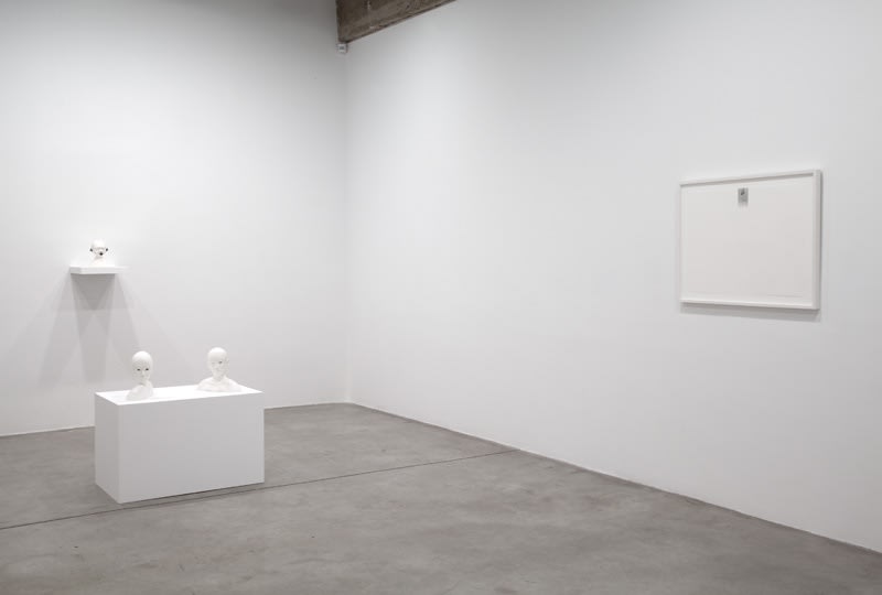 image of Peggy Preheim installation of drawings and one sculpture