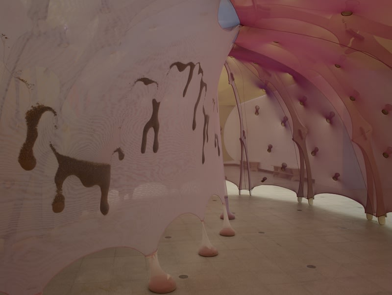 image of inside Ernesto Neto installation
