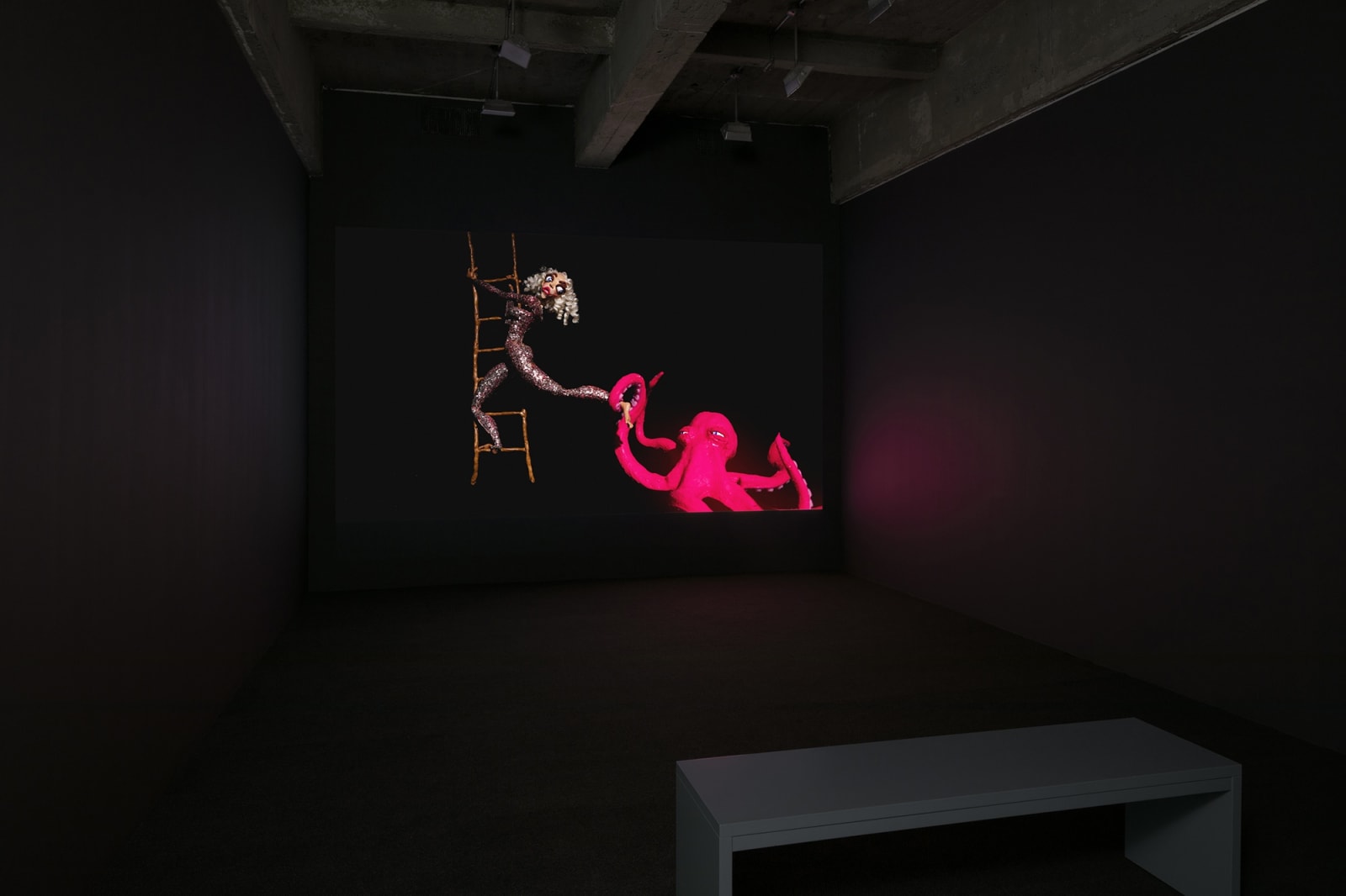 Djurberg and Berg sculptures and video install