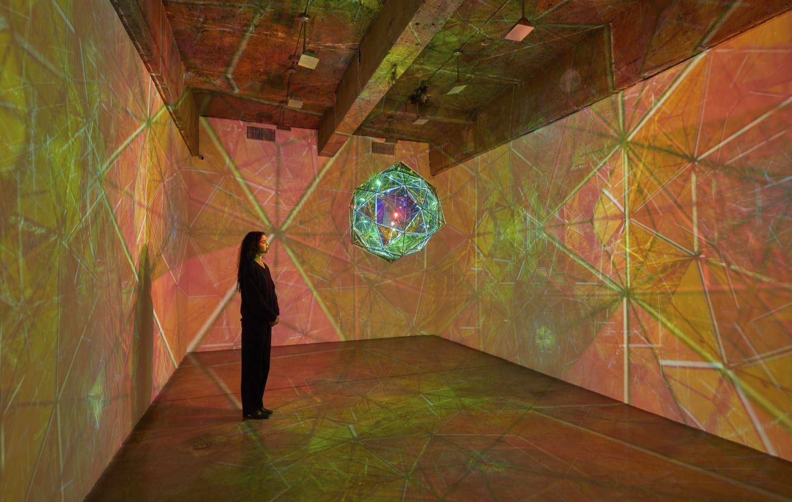 installation view of Eliasson exhibition