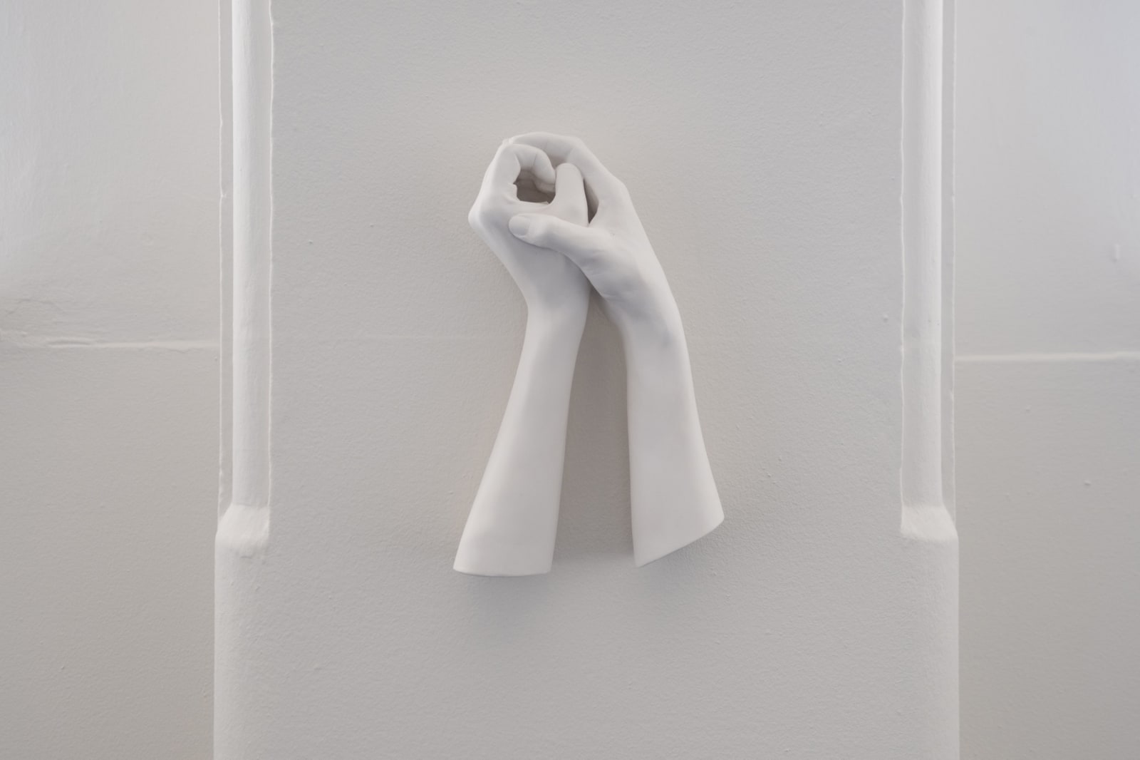 Installation view of Amalia Pica: please open hurry.