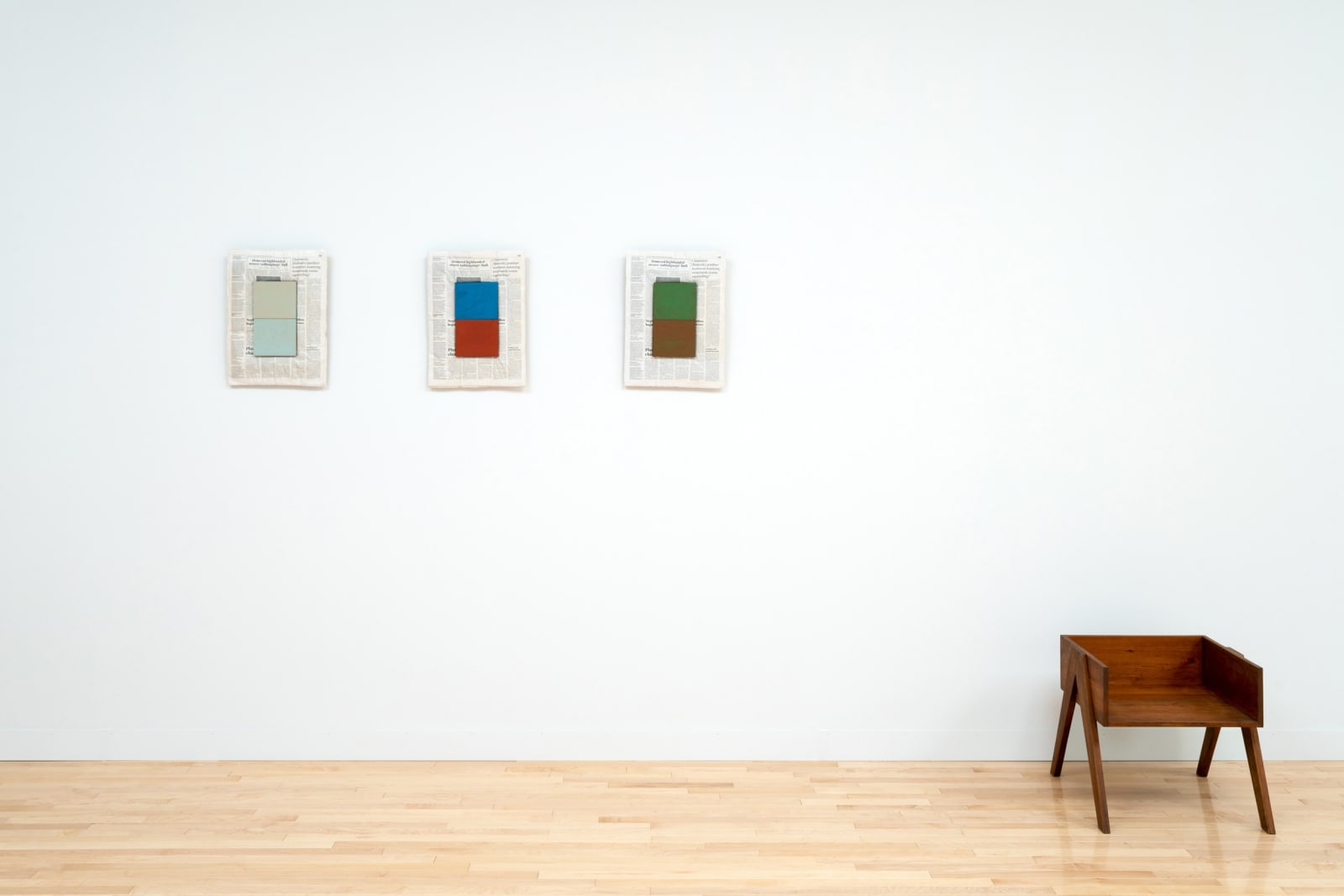 Installation image of The Absence of Mark Manders.