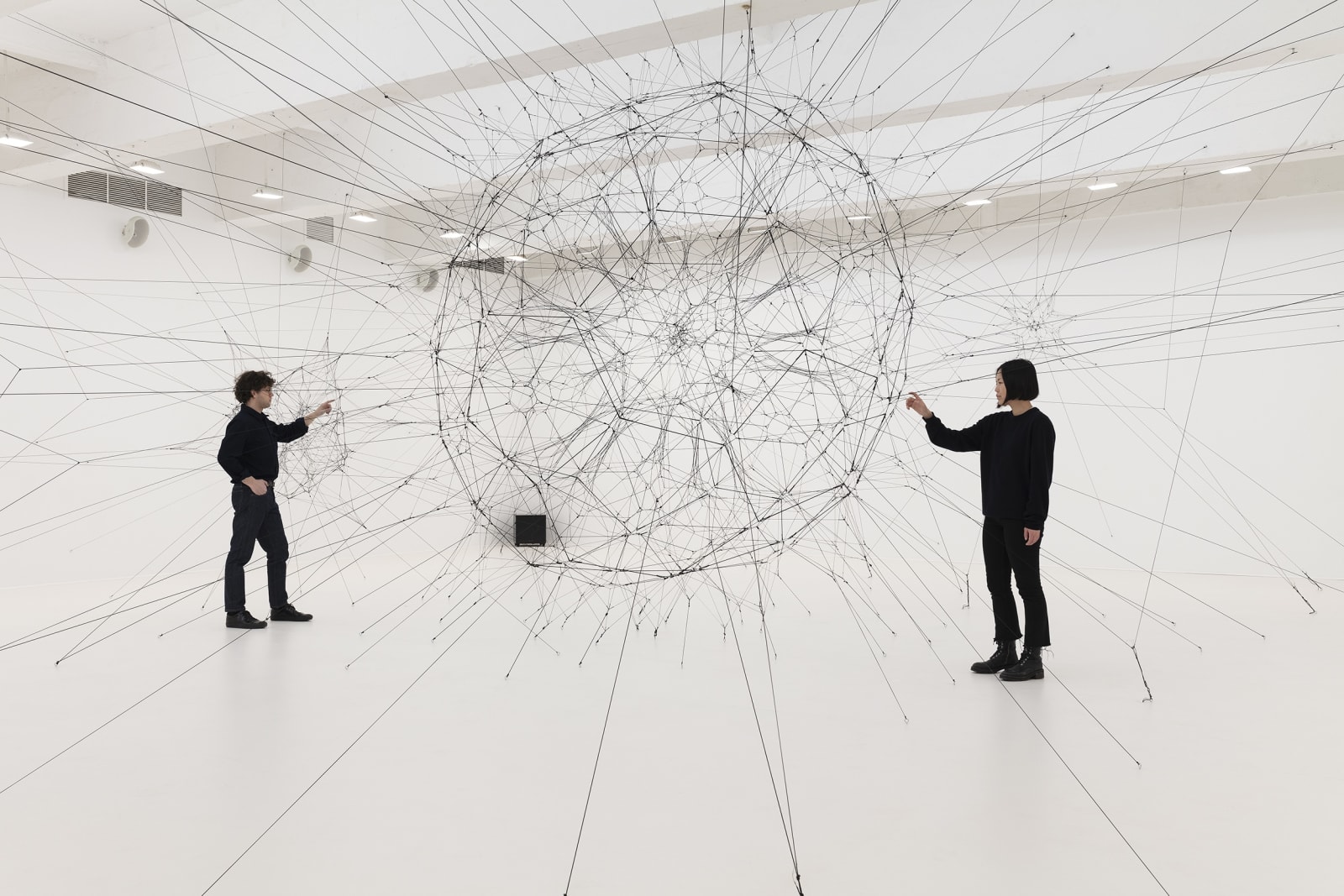 Installation image of Tomas Saraceno Silent Autumn