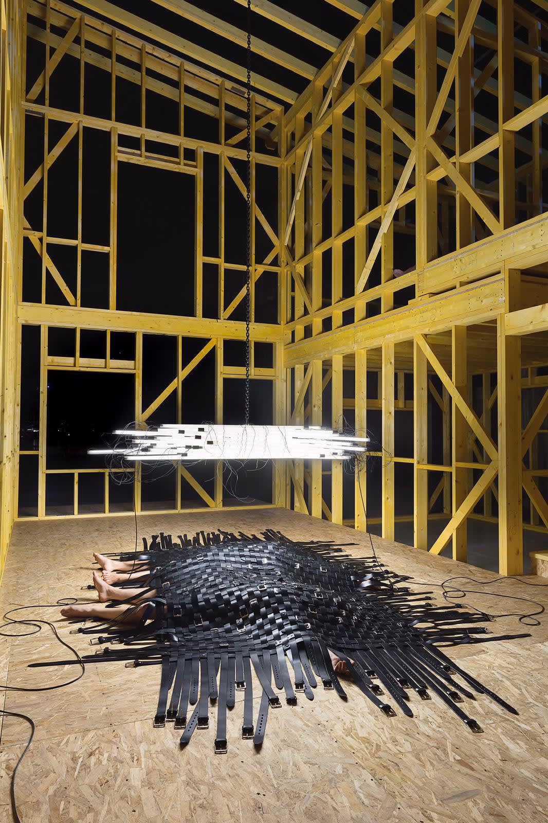 Installation image of Monica Bonvicini at OGR