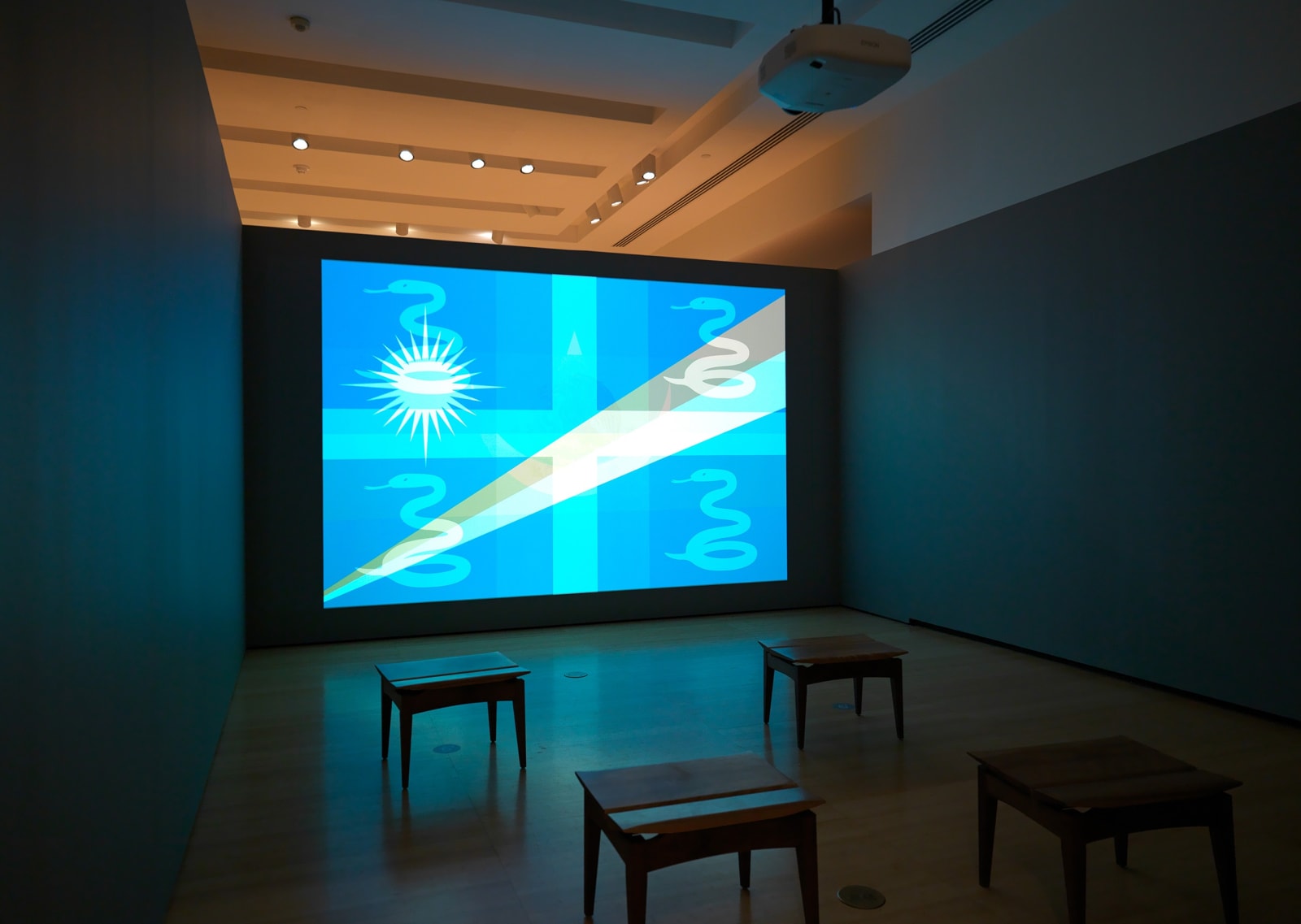 Image of Kimsooja, To Breathe - The Flags, 2012.