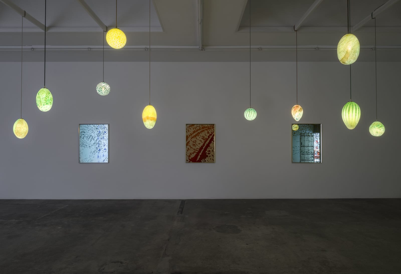 installation view of Slavs and Tatar's exhibition