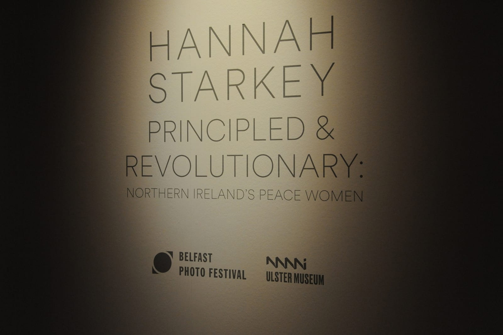 wall text for the Hannah Starkey exhibition at Ulster Museum