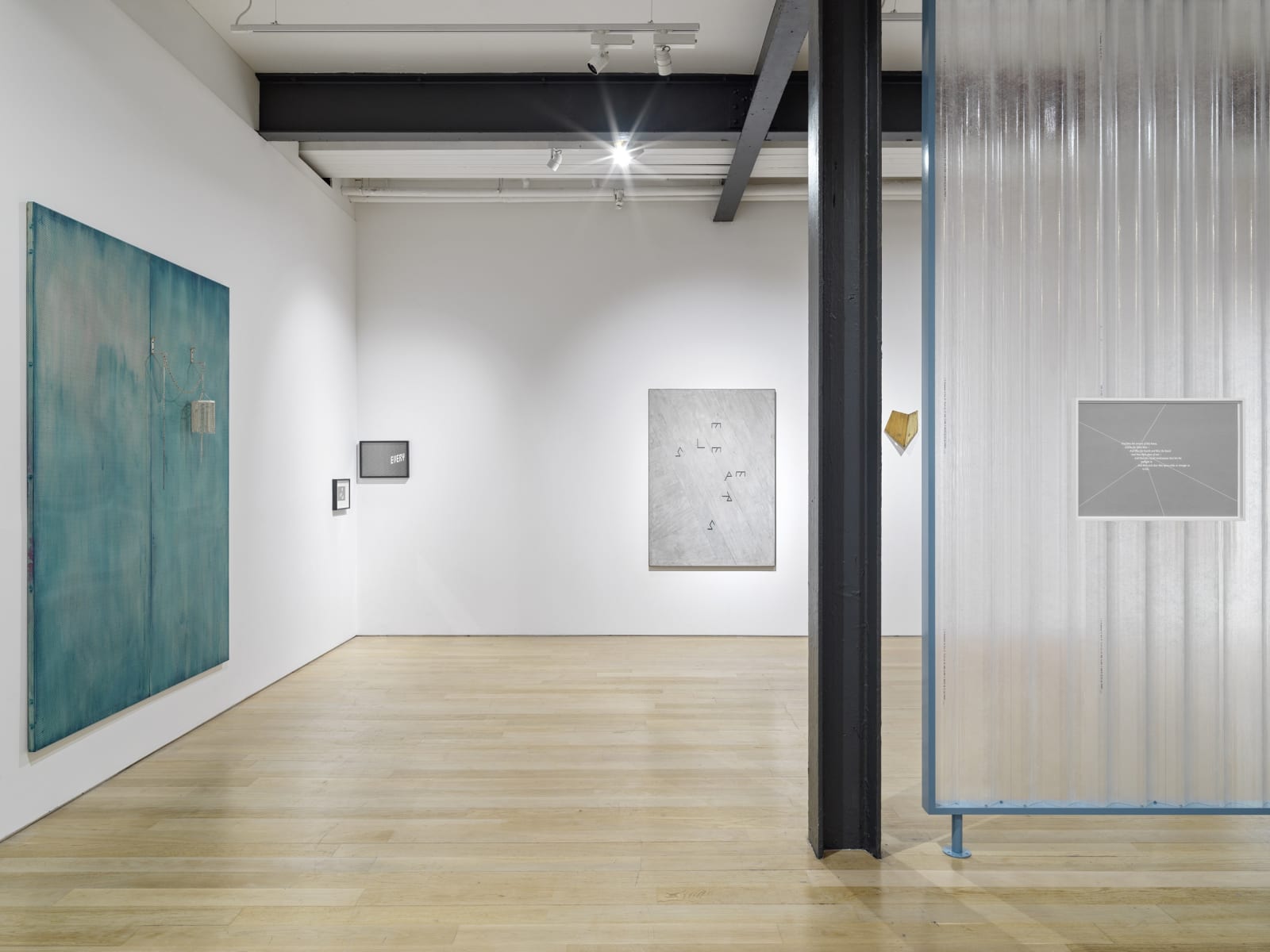Martin Boyce Fruitmarket installation image.