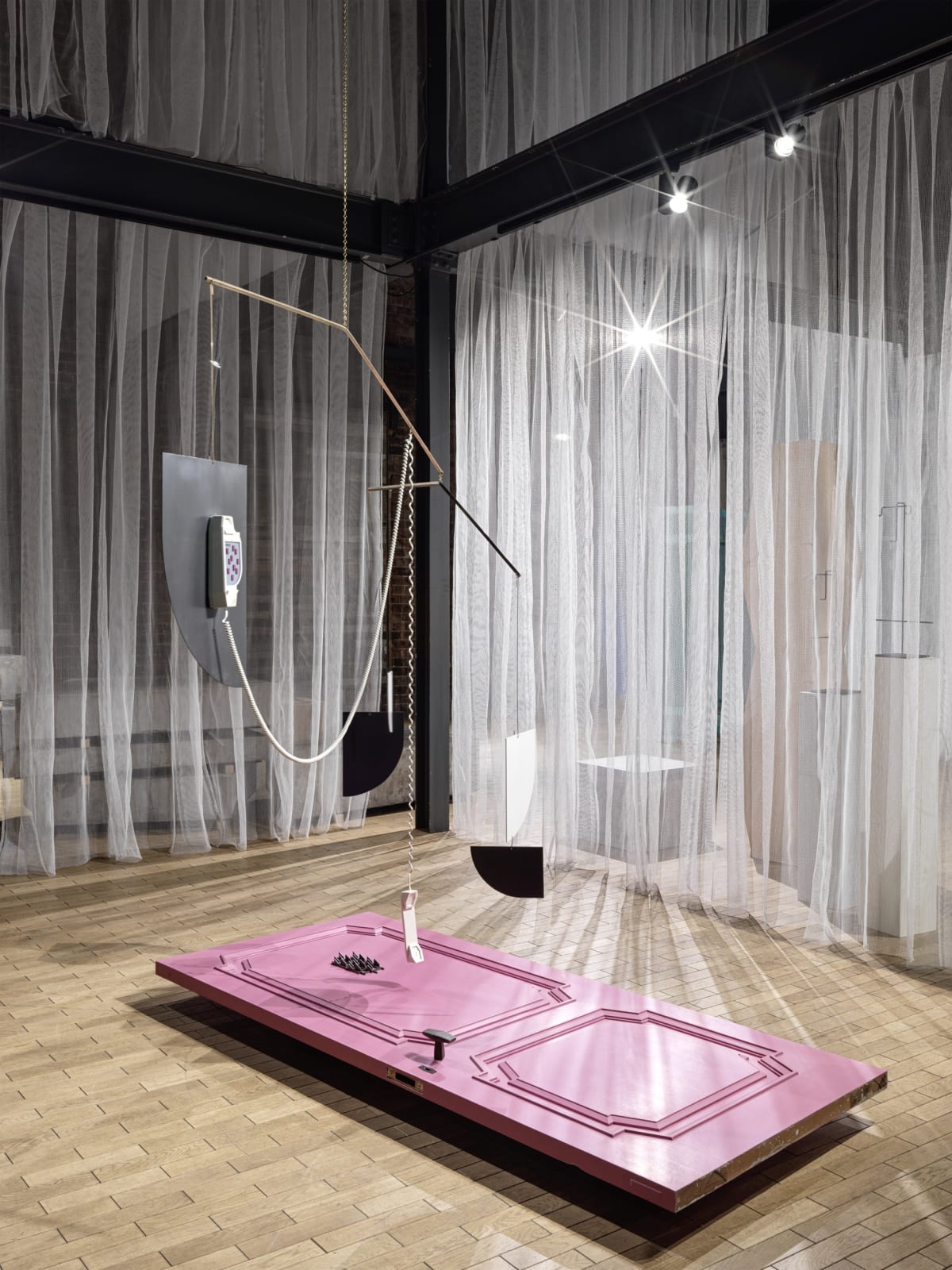 Martin Boyce Fruitmarket installation image.