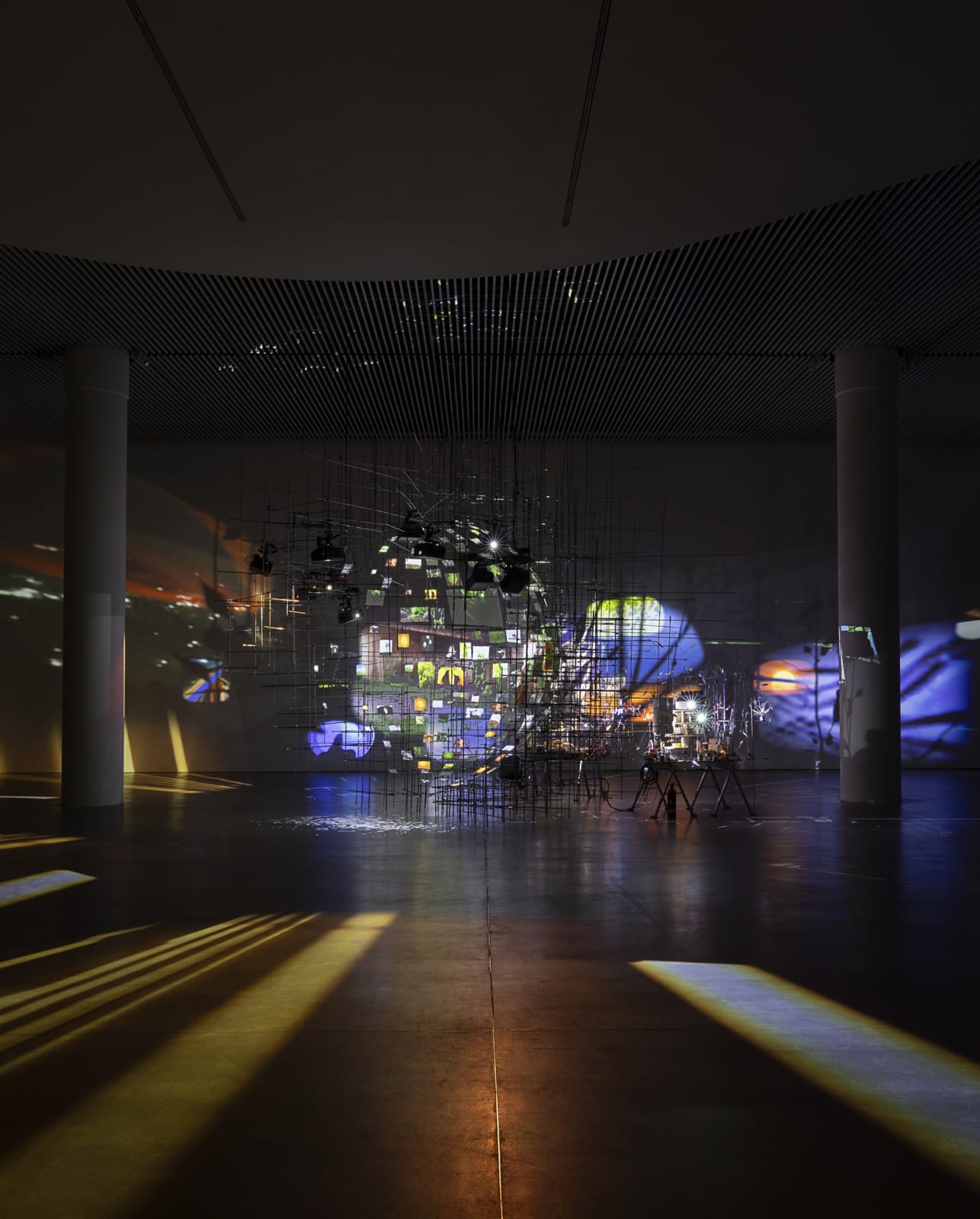 Sarah Sze installation image at ARoS, Aarhus C, Denmark.