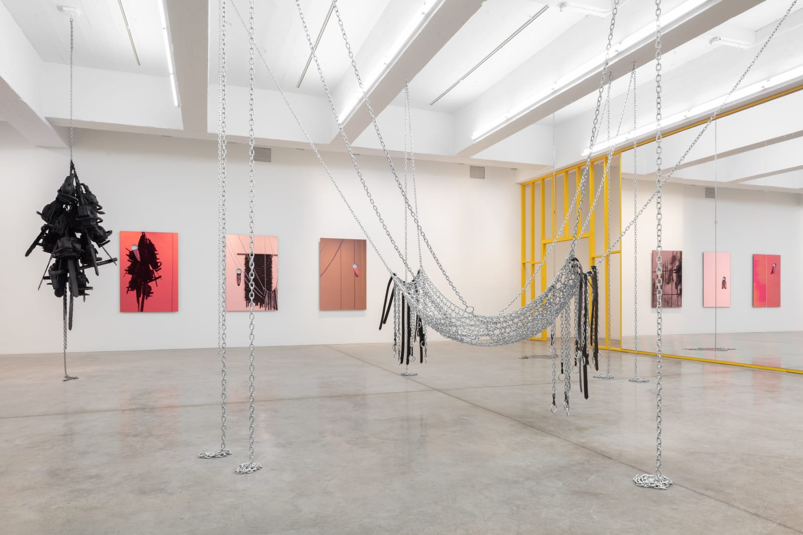 Installation image of Monica Bonvicini: Put All Heaven in a Rage at TBG New York.