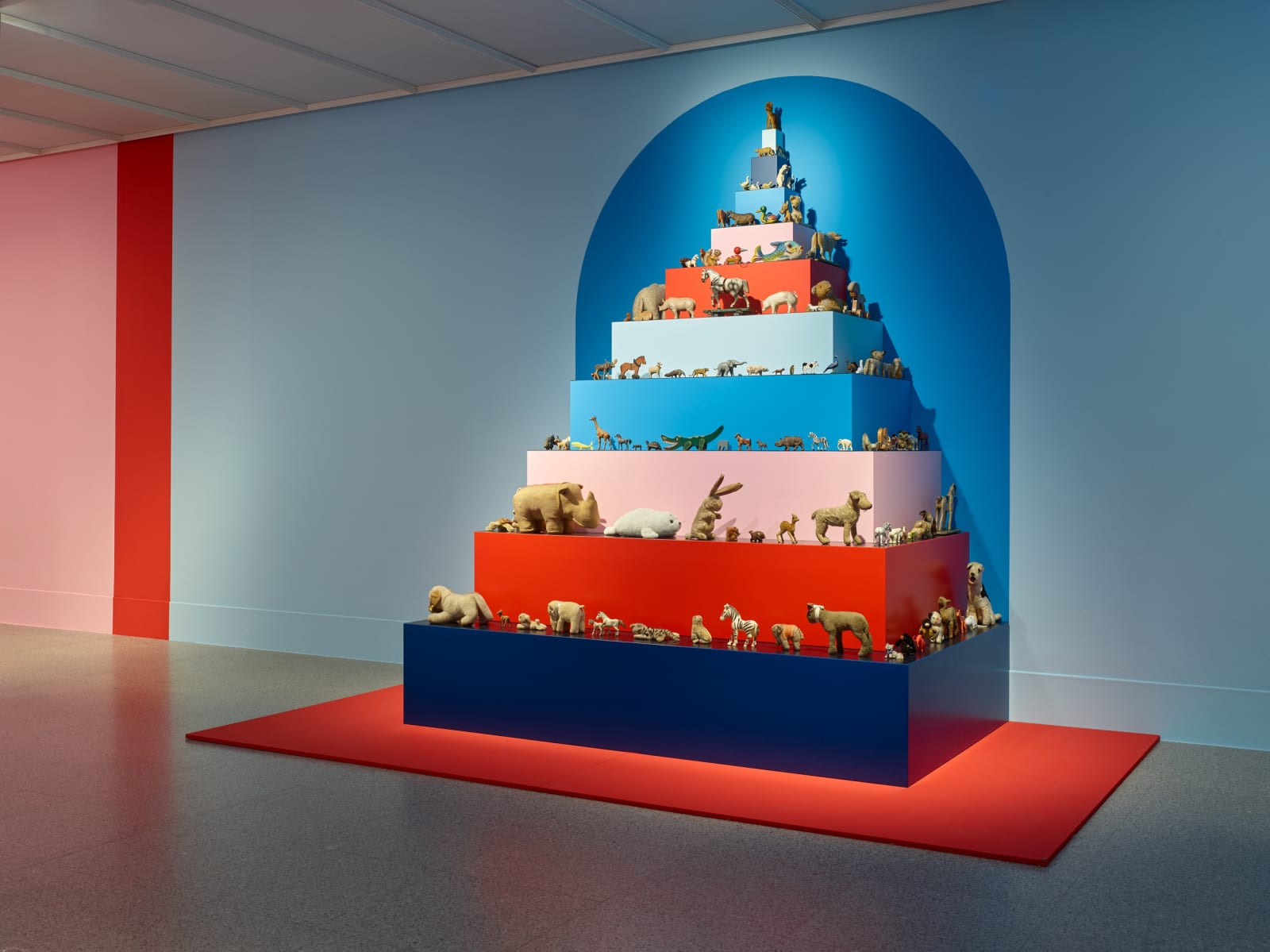 Installation images of Mark Dion: Delirious Toys.