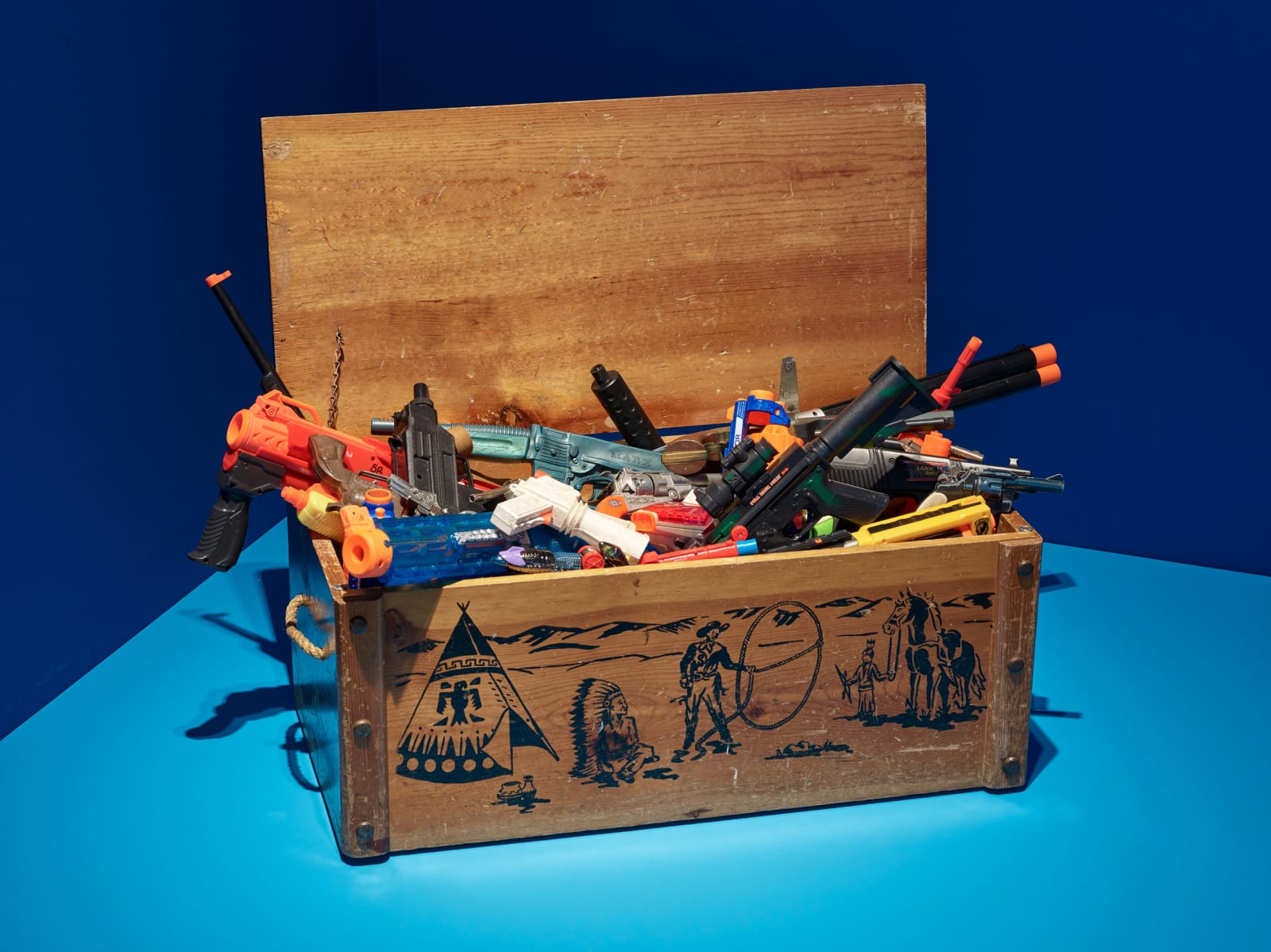 Installation images of Mark Dion: Delirious Toys.