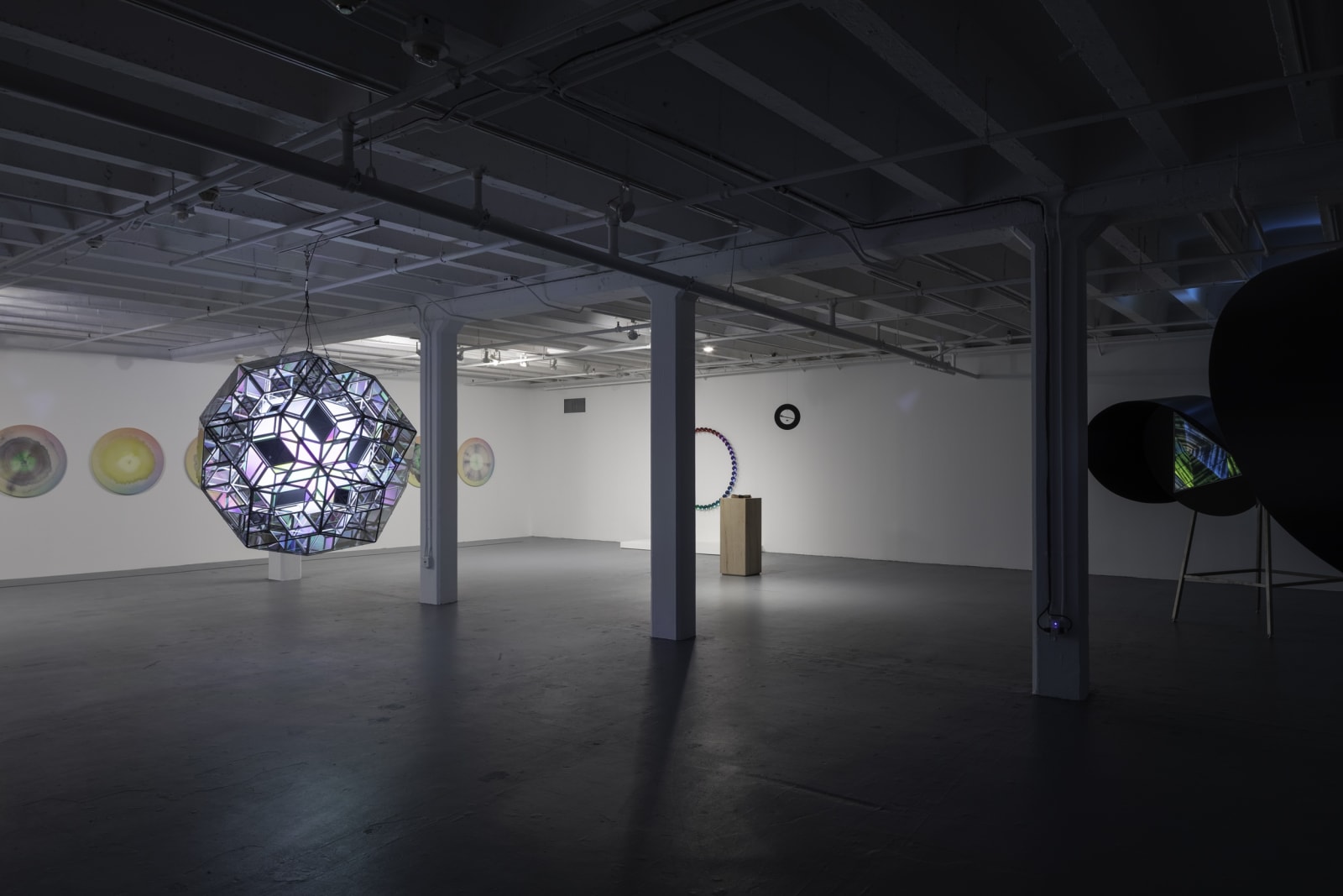 Installation view of Olafur Eliasson: OPEN at MOCA LA.