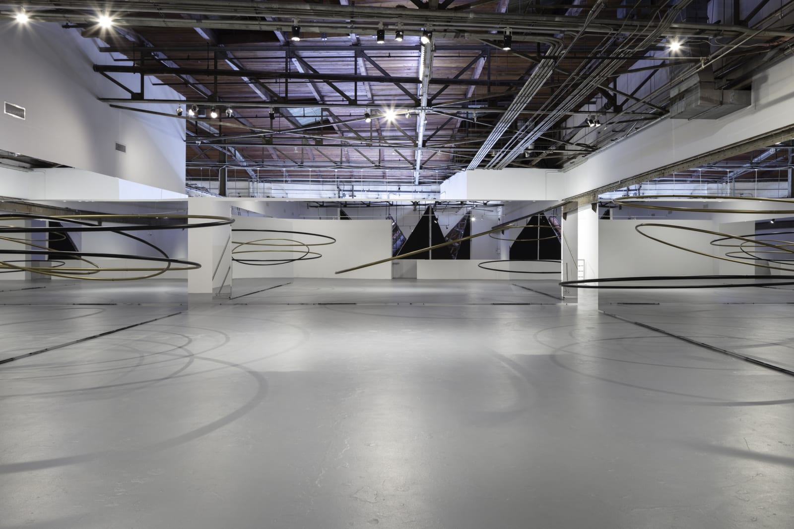 Installation view of Olafur Eliasson: OPEN at MOCA LA.
