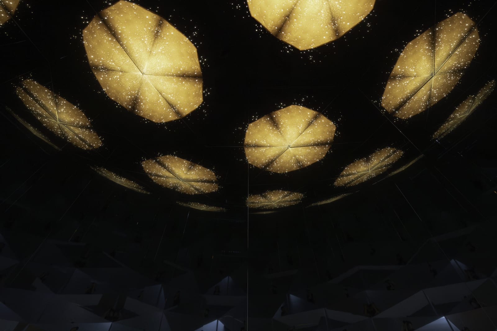 Installation view of Olafur Eliasson: OPEN at MOCA LA.