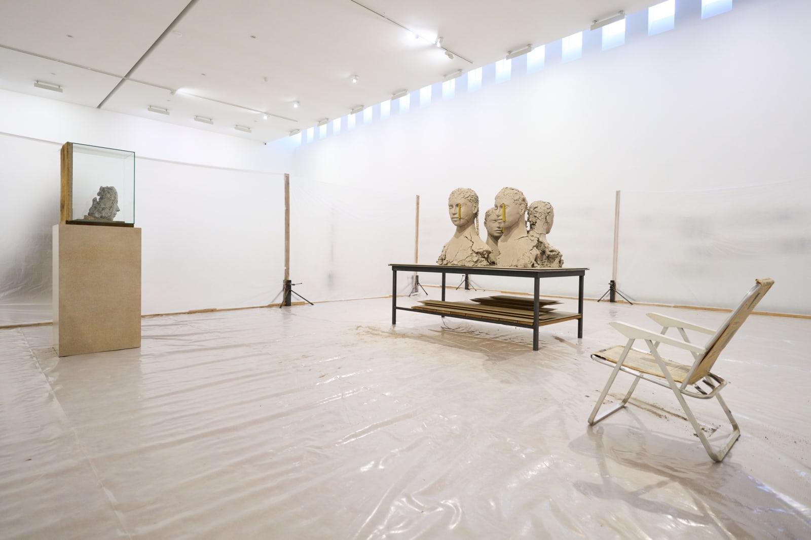 Installation view of Mark Mander's exhibition at Fondazione Sandretto Re Rebaudengo, Turin, Italy.
