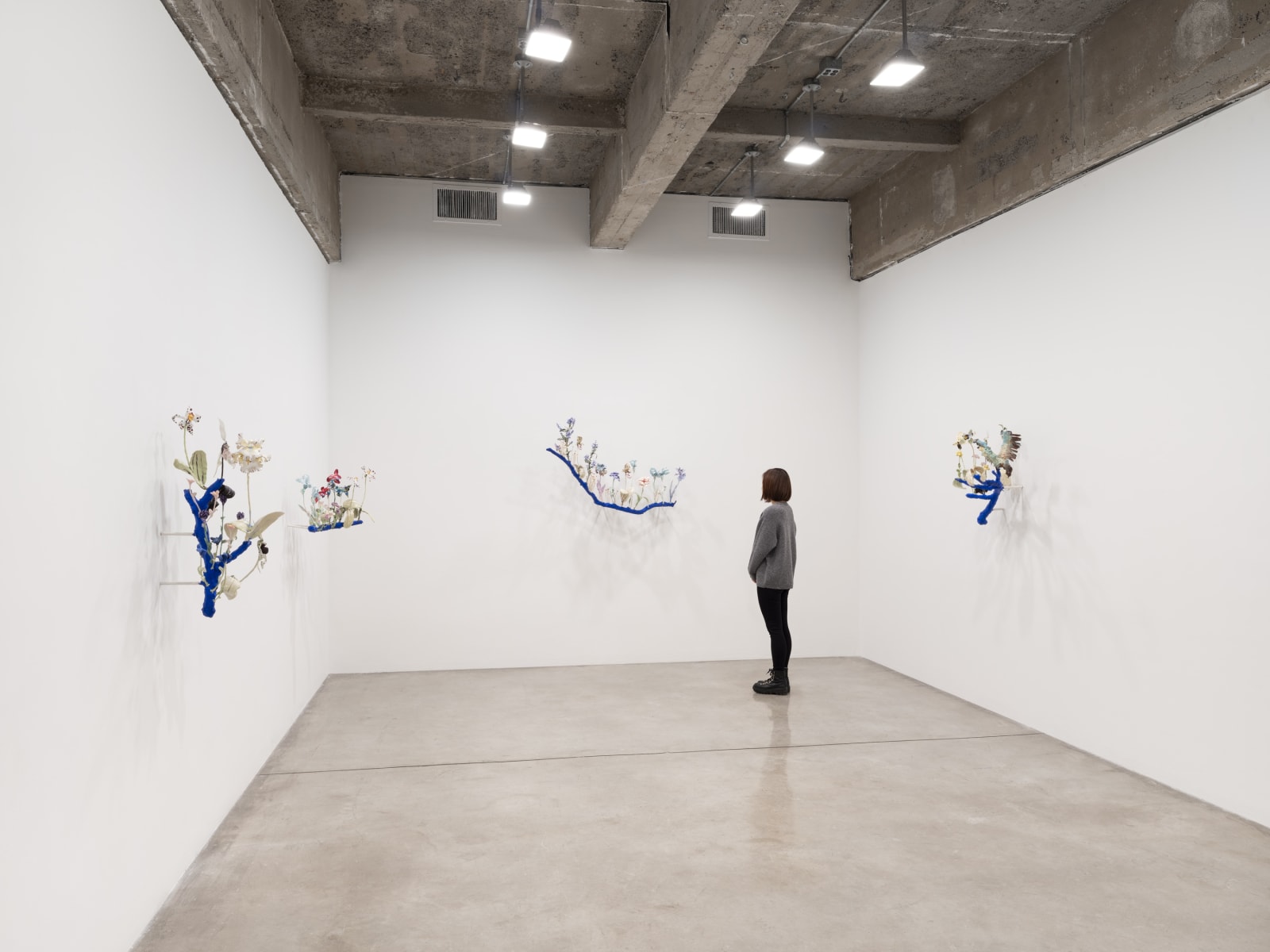 Installation image of Nathalie Djurberg and Hans Berg’s solo exhibition, Only for the Wicked.