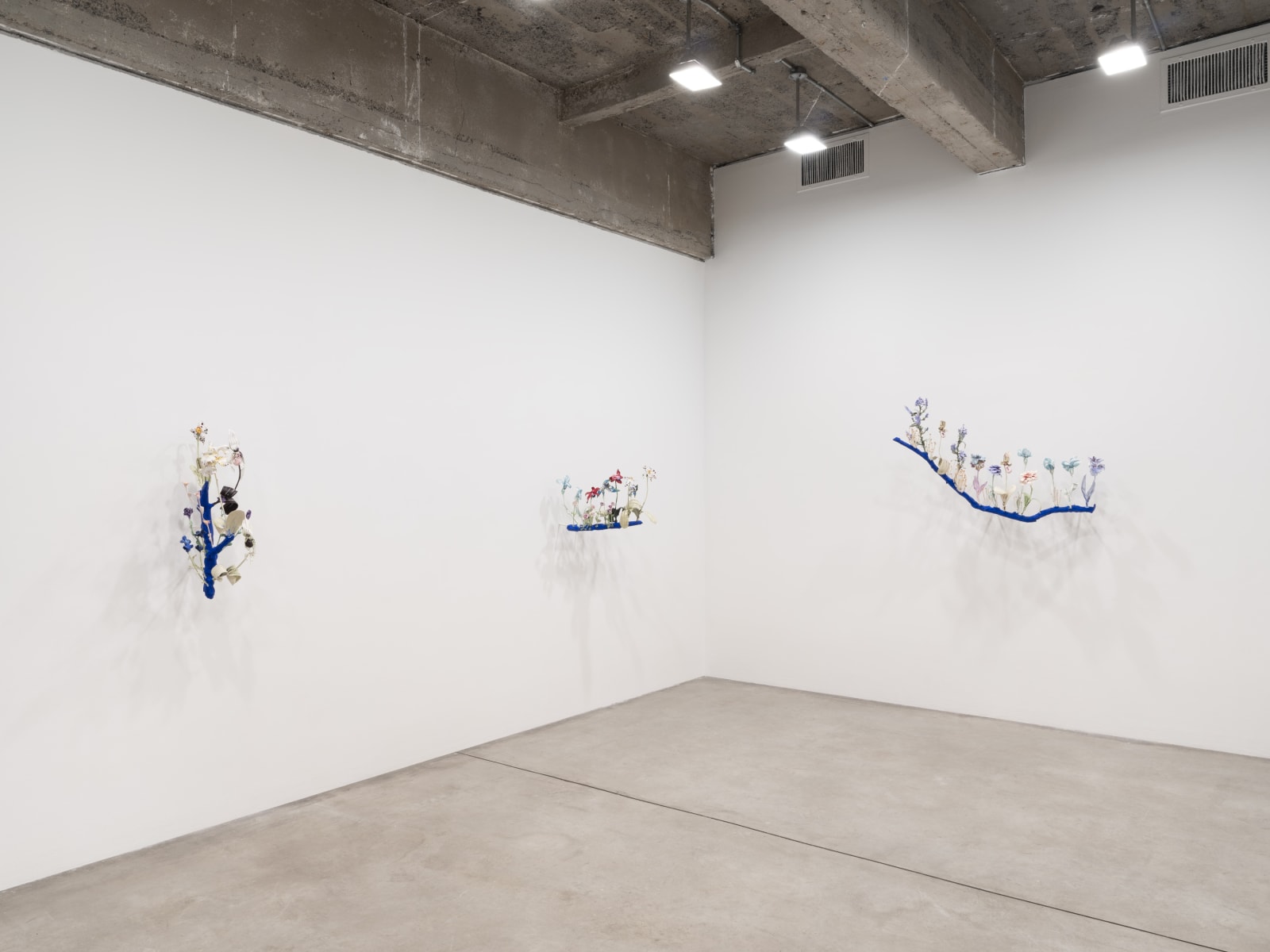 Installation image of Nathalie Djurberg and Hans Berg’s solo exhibition, Only for the Wicked.