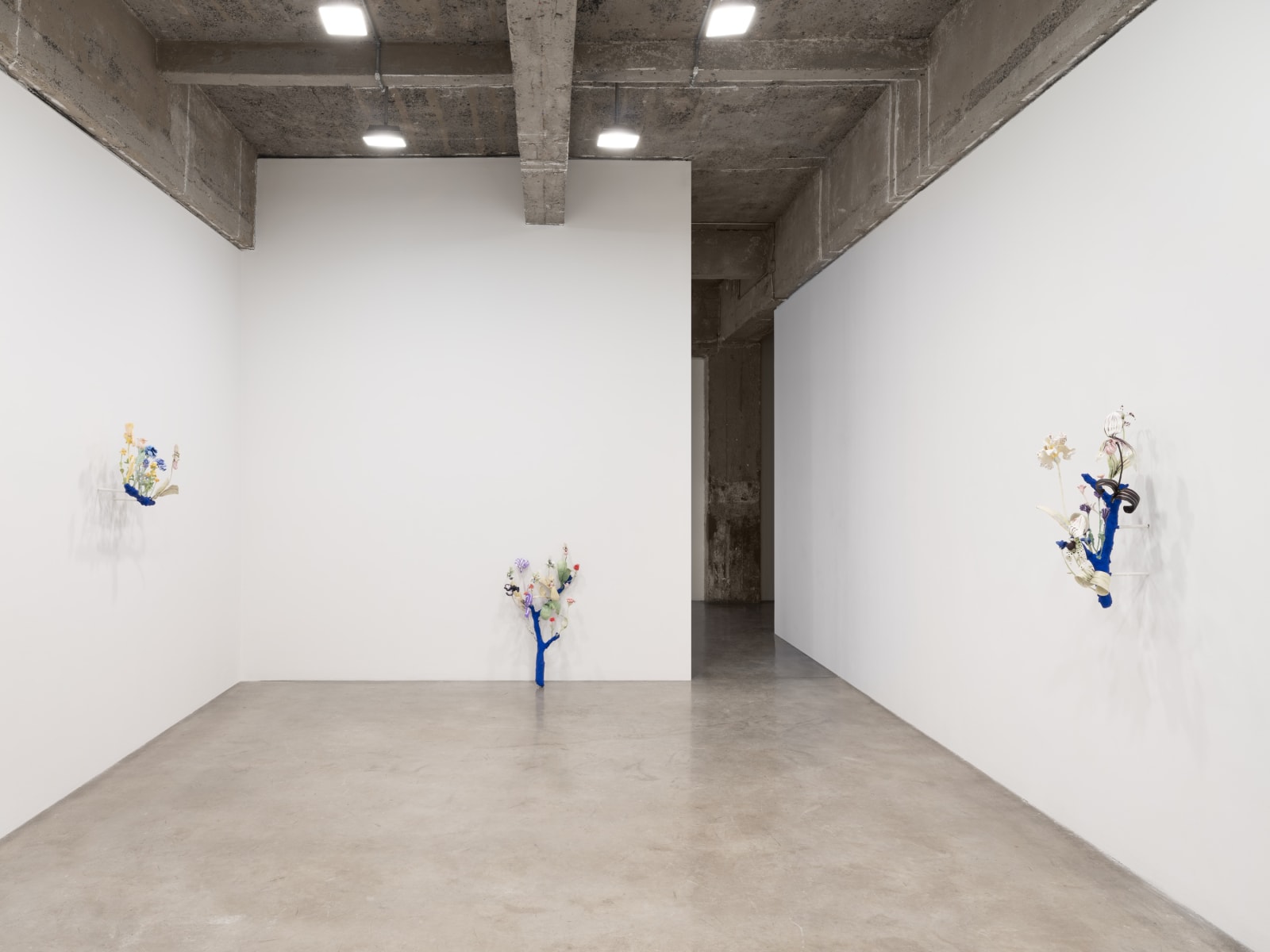 Installation image of Nathalie Djurberg and Hans Berg’s solo exhibition, Only for the Wicked.