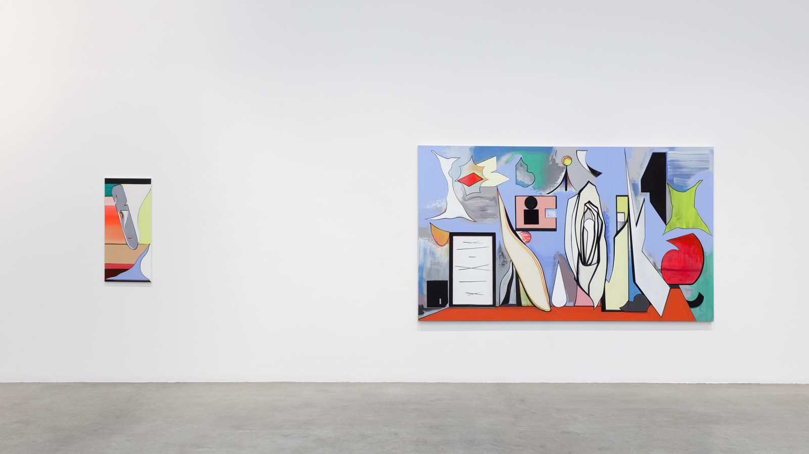 Thomas Scheibitz's installation images.