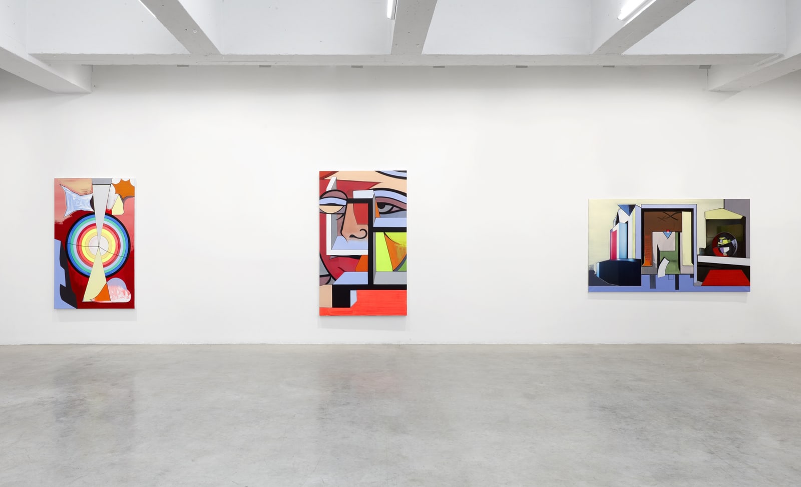Thomas Scheibitz's installation images.