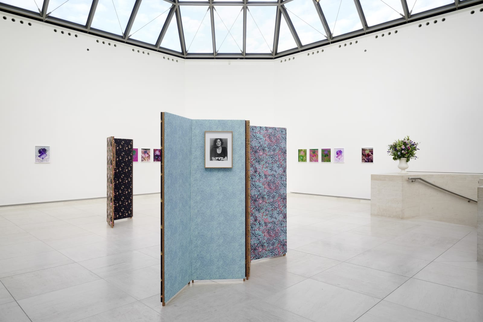 Installation image of Lisa Oppenheim, Monsieur Steichen, 2025.
