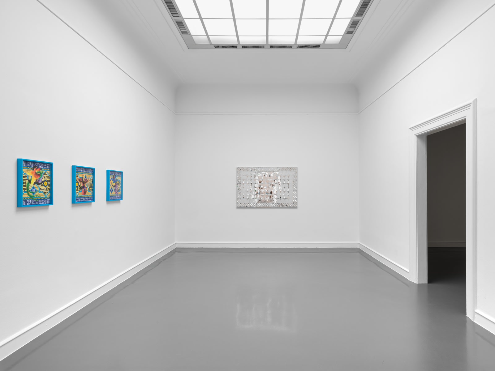 Installation image of Slavs and Tatars: Simurgh at Staatliche Kunsthalle Baden-Baden, Germany.