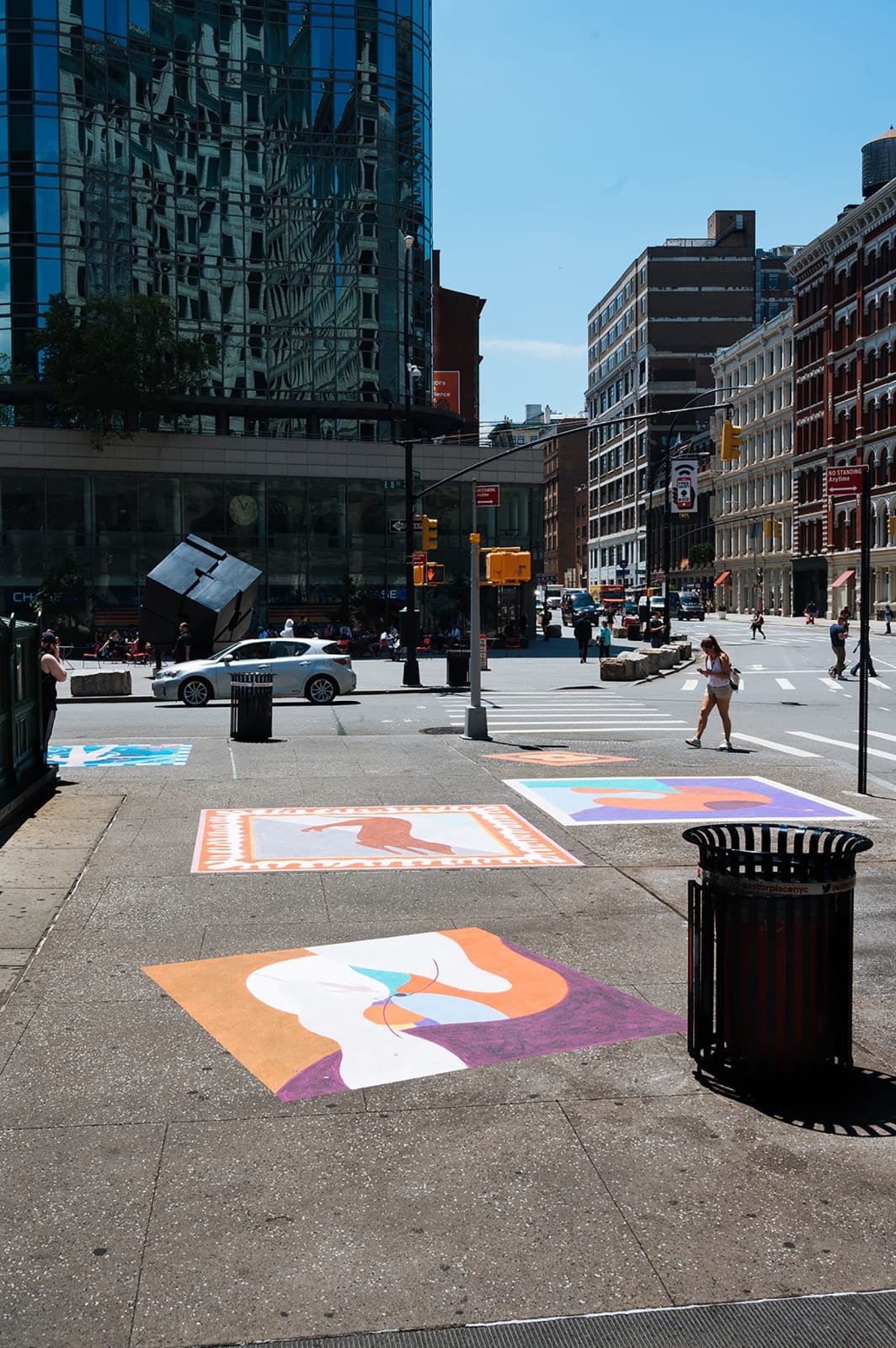 Installation view, Rodrigo Hernández, I am a stranger and I am moving, Installation at Swiss Institute Offsite, Astor Place, New York, 2022.