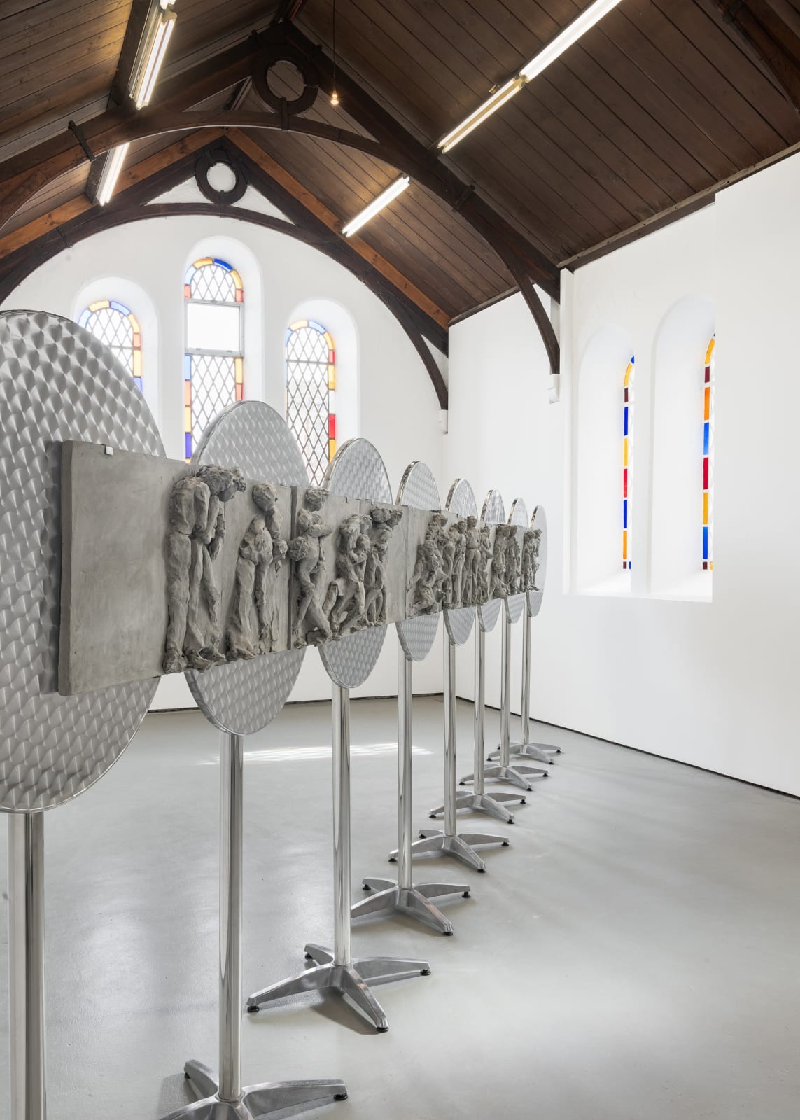 Marathon Dance Relief by Nicole Wermers at St Carthage Hall, Lismore Castle Arts, 22 March - 25 May 2025. Courtesy the artist and Herald St, London. Photos by Jed Niezgoda.