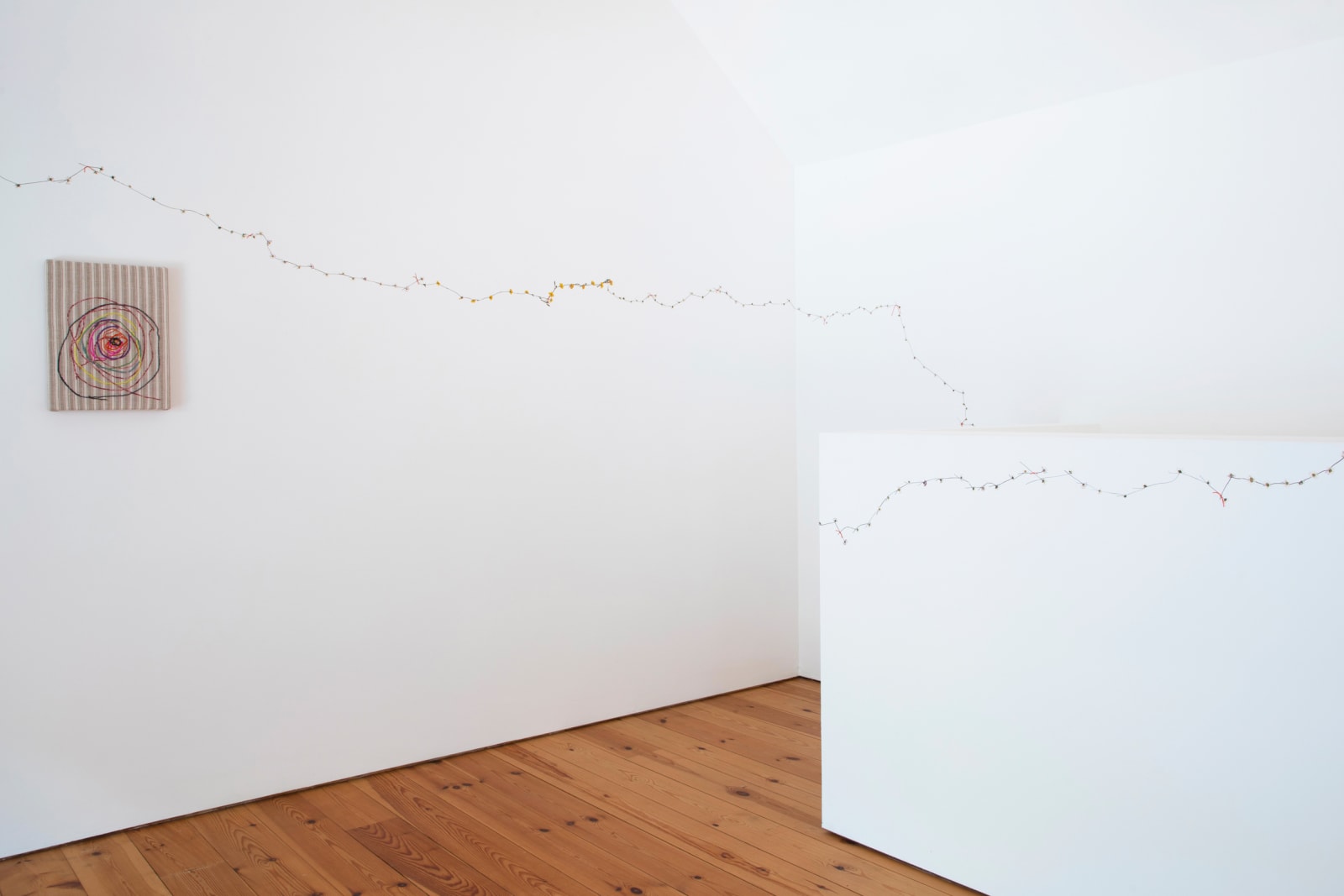 Installation view, Amalia Pica, Keepsake, CAMPLE LINE, 2025. Photo by Mike Bolam.
