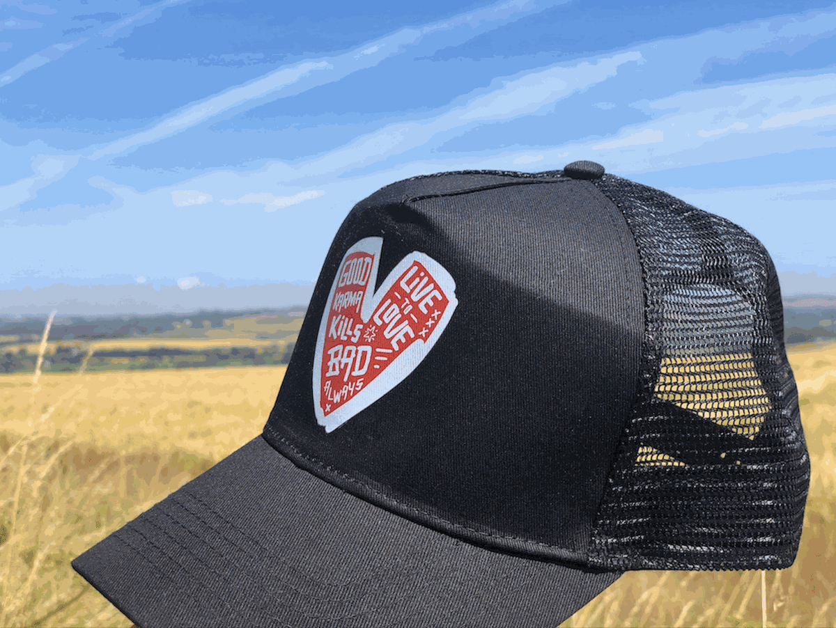 'Good Karma Heart' Trucker Hat limited edition