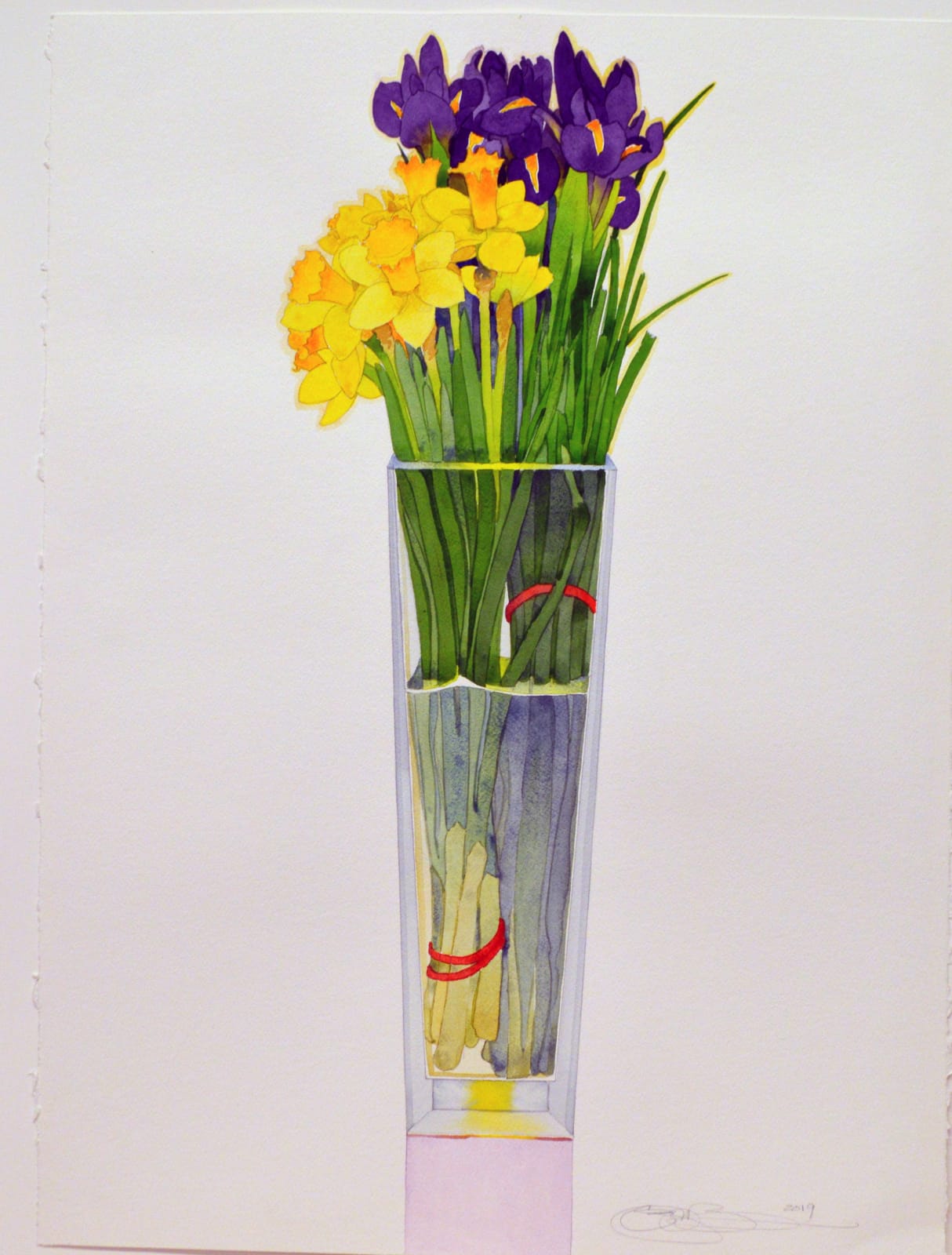 Gary Bukovnik, Iris & Daffodils, 2018