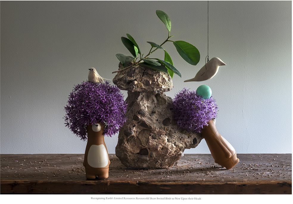Charlee Brodsky, Recognizing the Earth's Limited Resources Resourceful Bears Invited the Birds to Nest Upon Their Heads, 2024