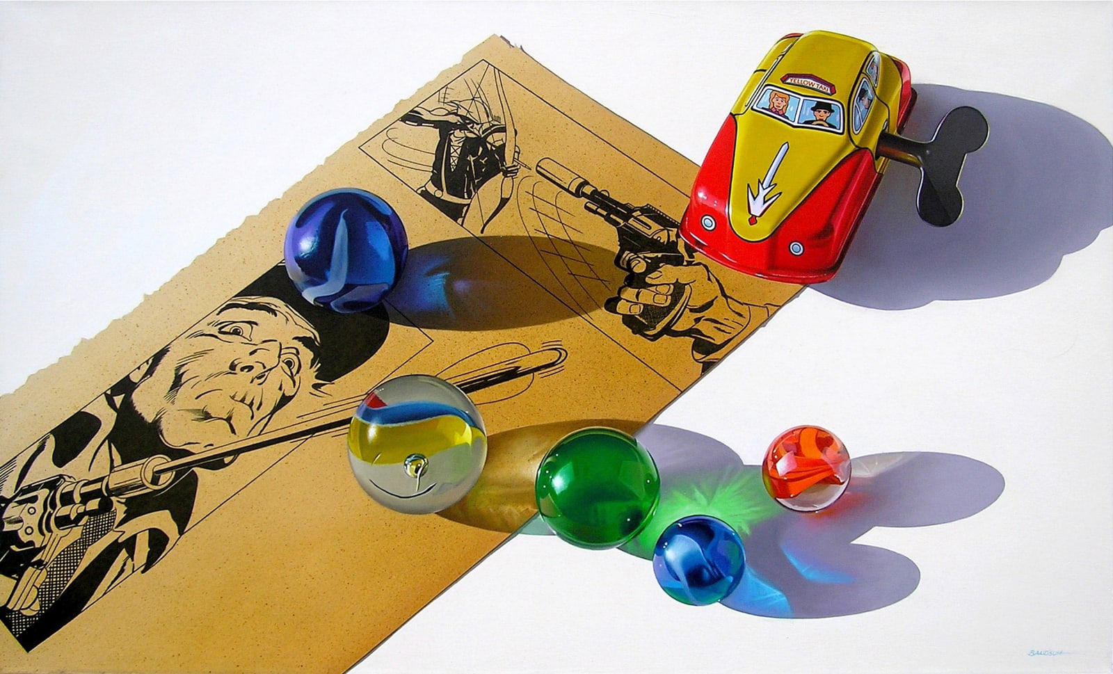 Jim Bandsuh, Green Arrow-Yellow Taxi, 2021