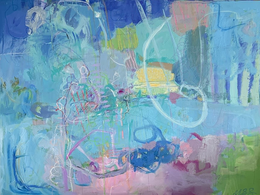 Mary Ann Sedivy, Blue Skies in the Garden, 2020