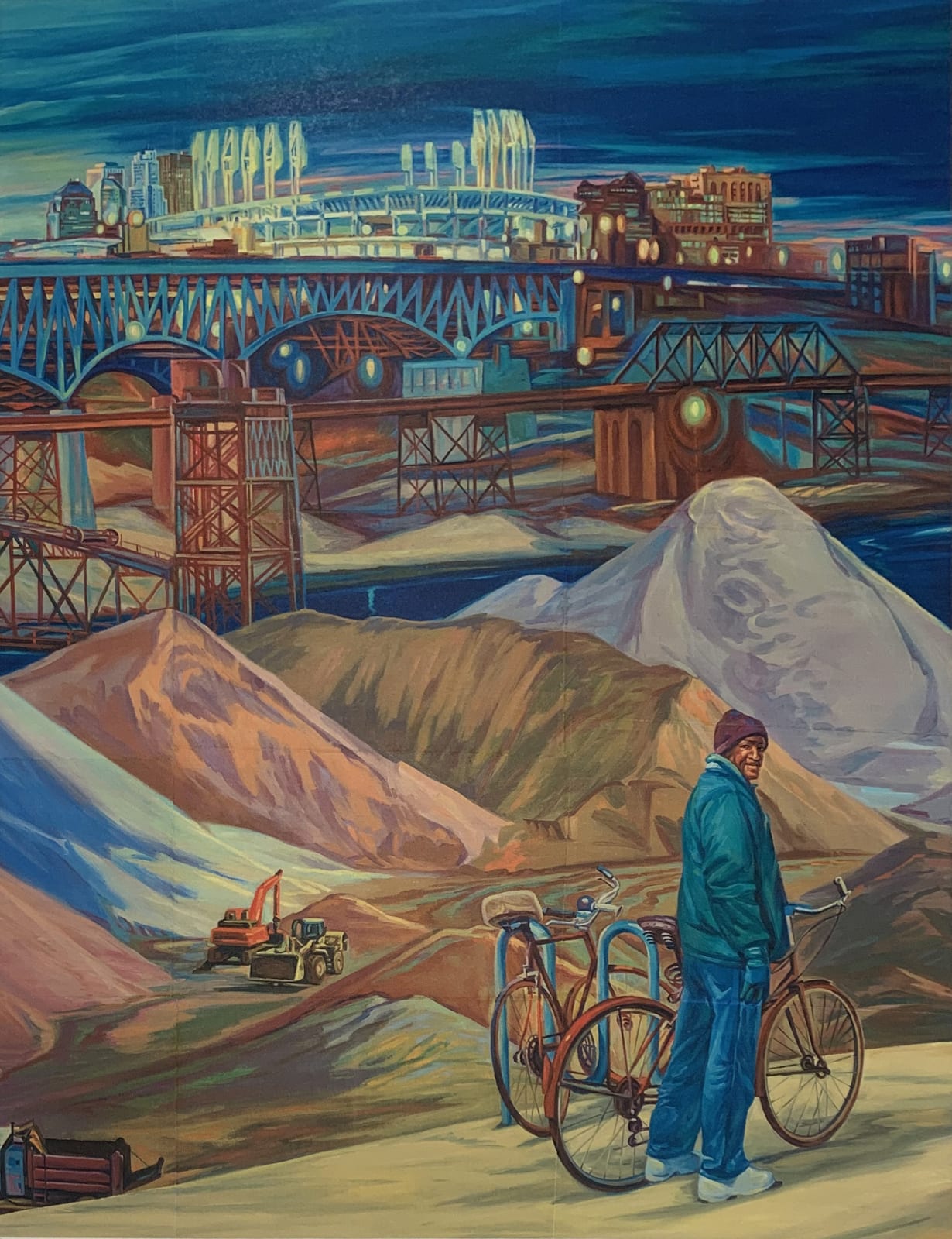 Phyllis Seltzer, Cuyahoga Riverview 2 (left panel)