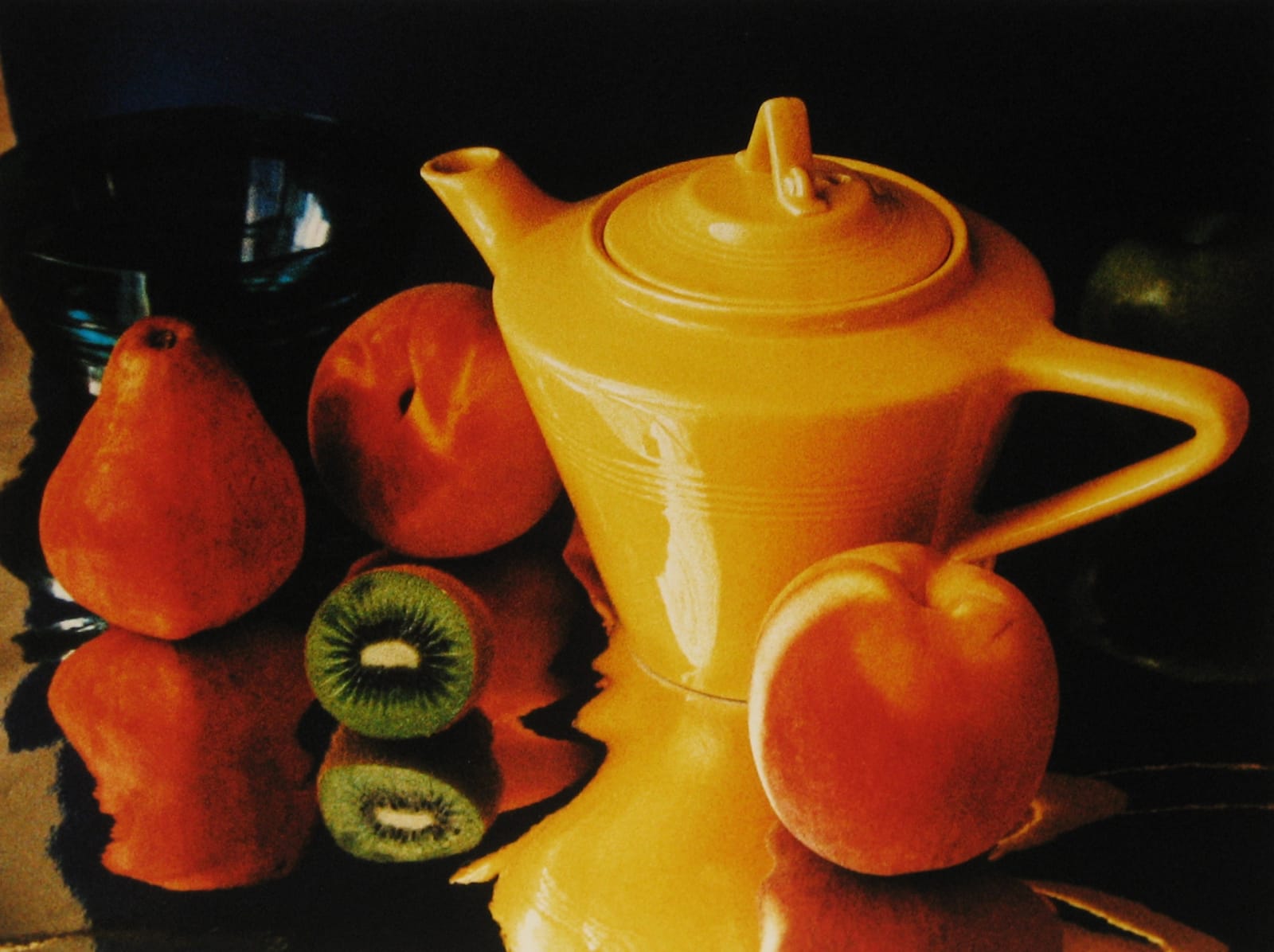Claudia Smiley, Meltdown (Yellow Teapot, Kiwi, Peaches, Pear), 1999
