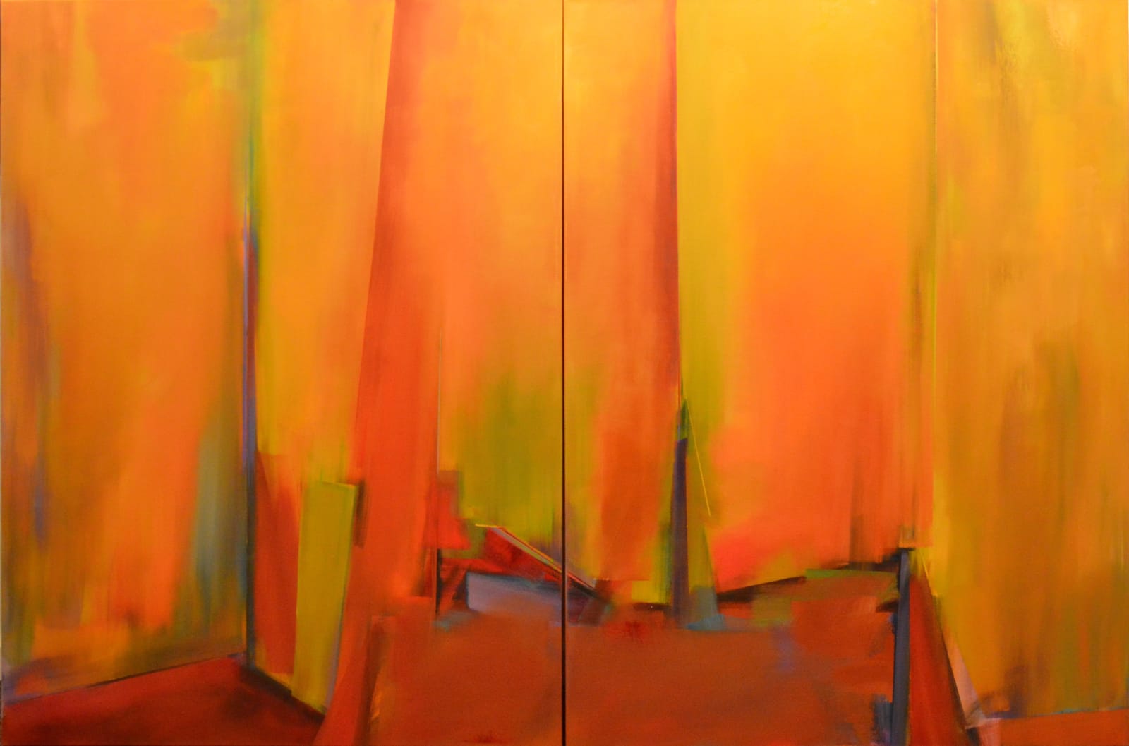 Kathleen Hammett, Facing South (diptych), 2014